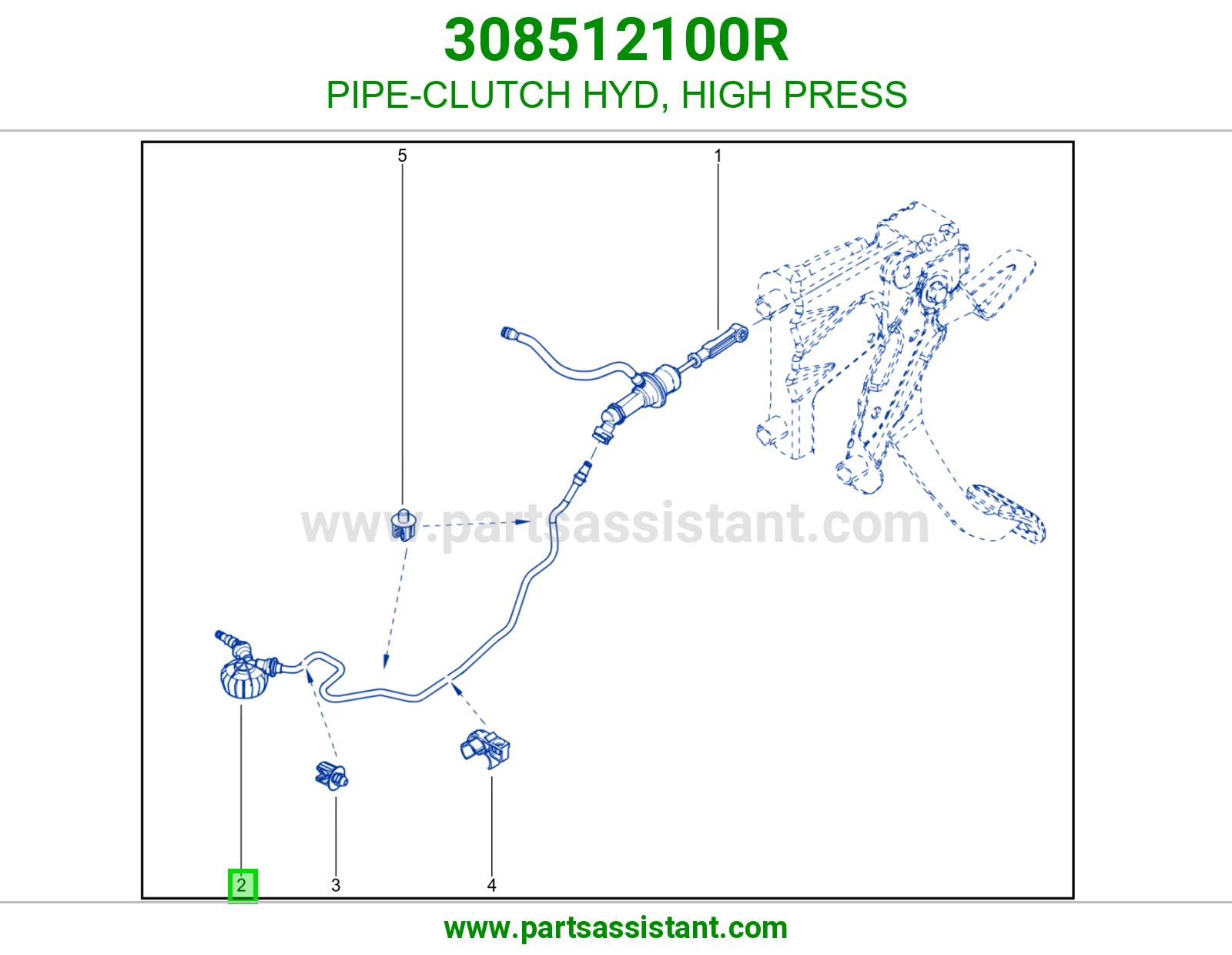 PIPE-CLUTCH HYD, HIGH PRESS
