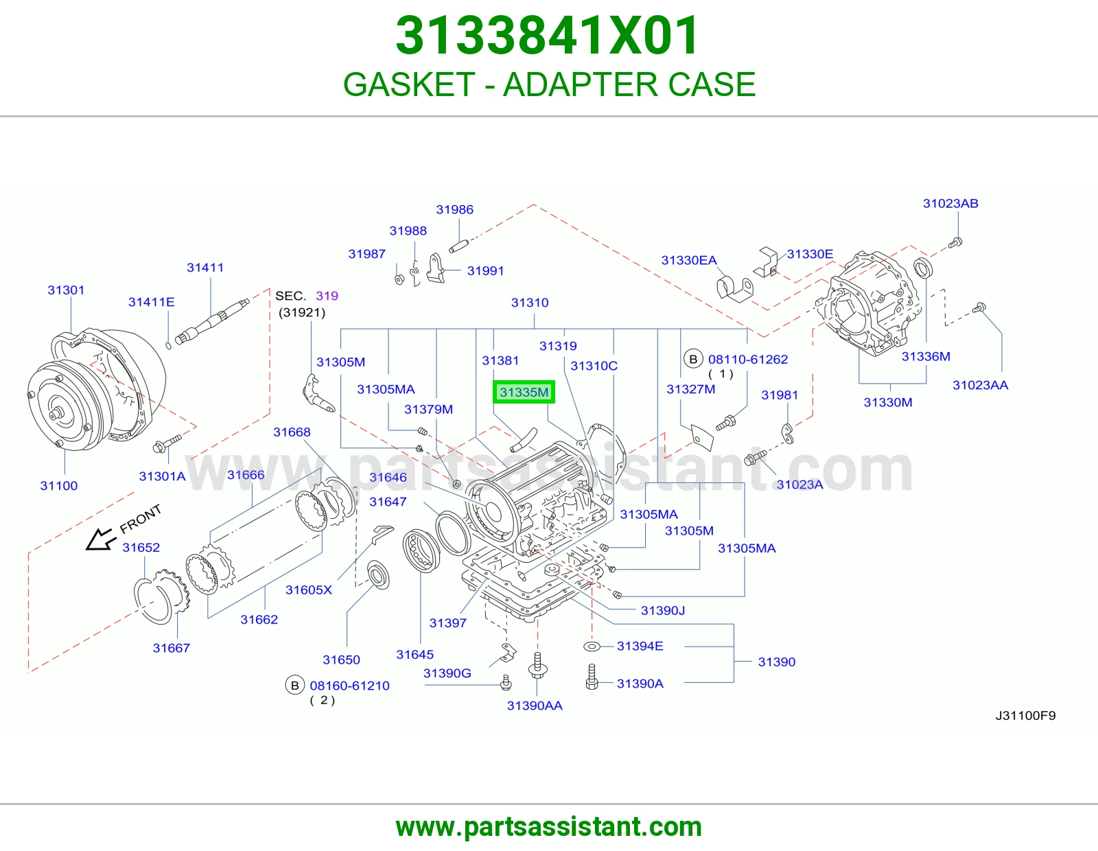 GASKET - ADAPTER CASE