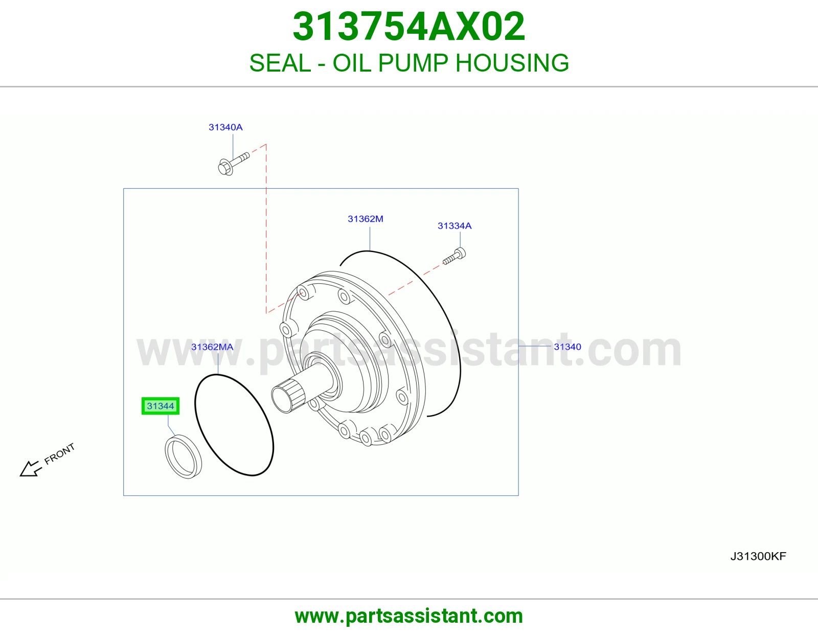 SEAL - OIL PUMP HOUSING