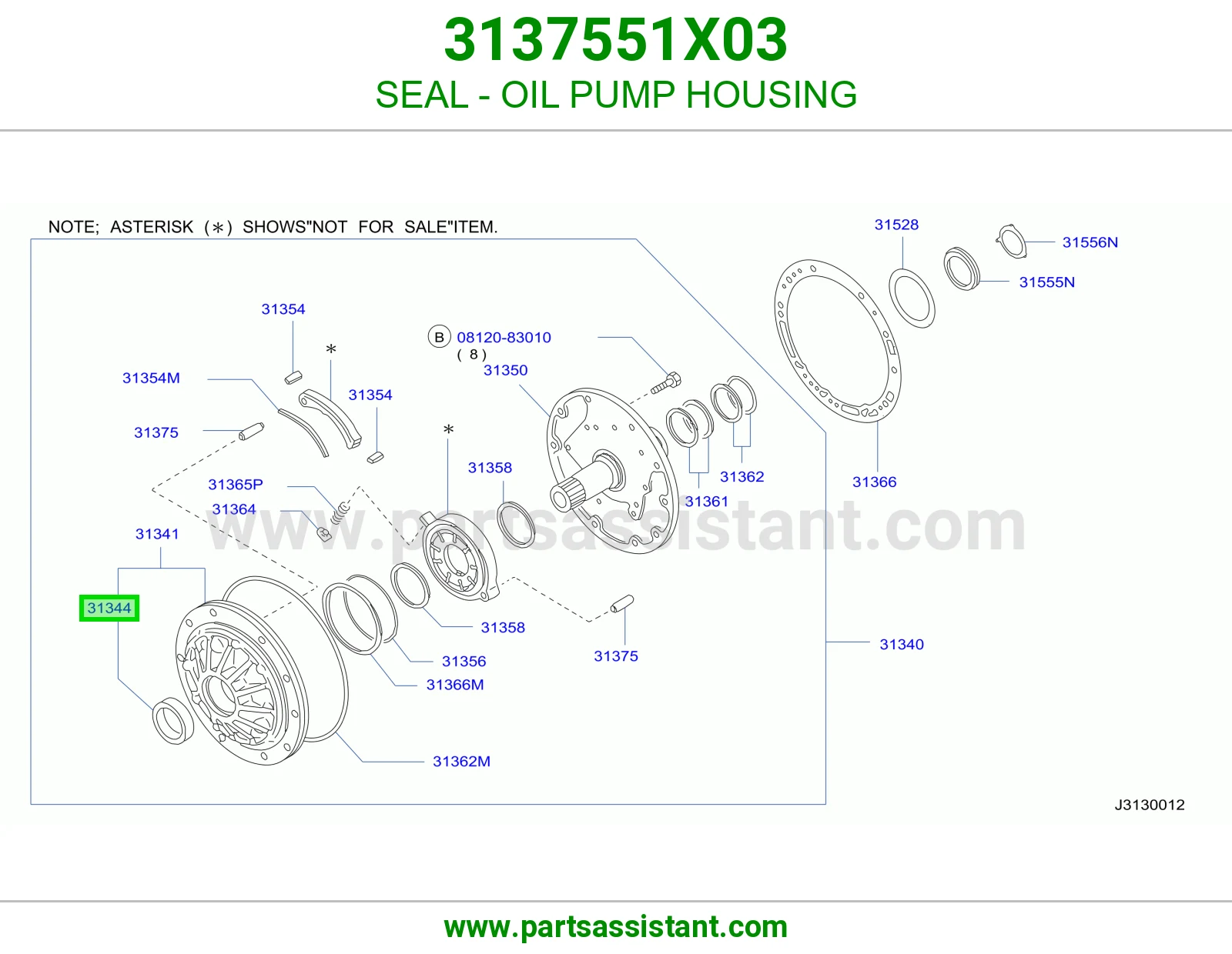 SEAL - OIL PUMP HOUSING