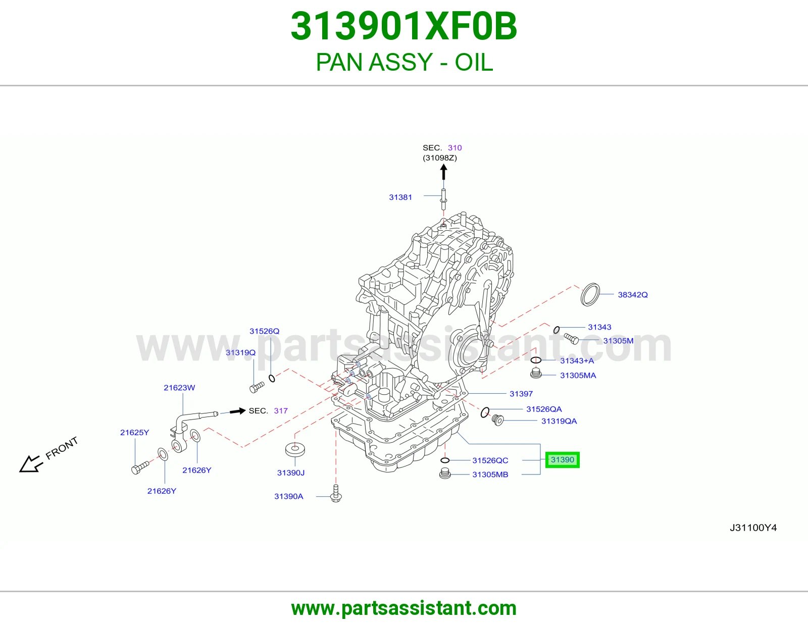 PAN ASSY - OIL