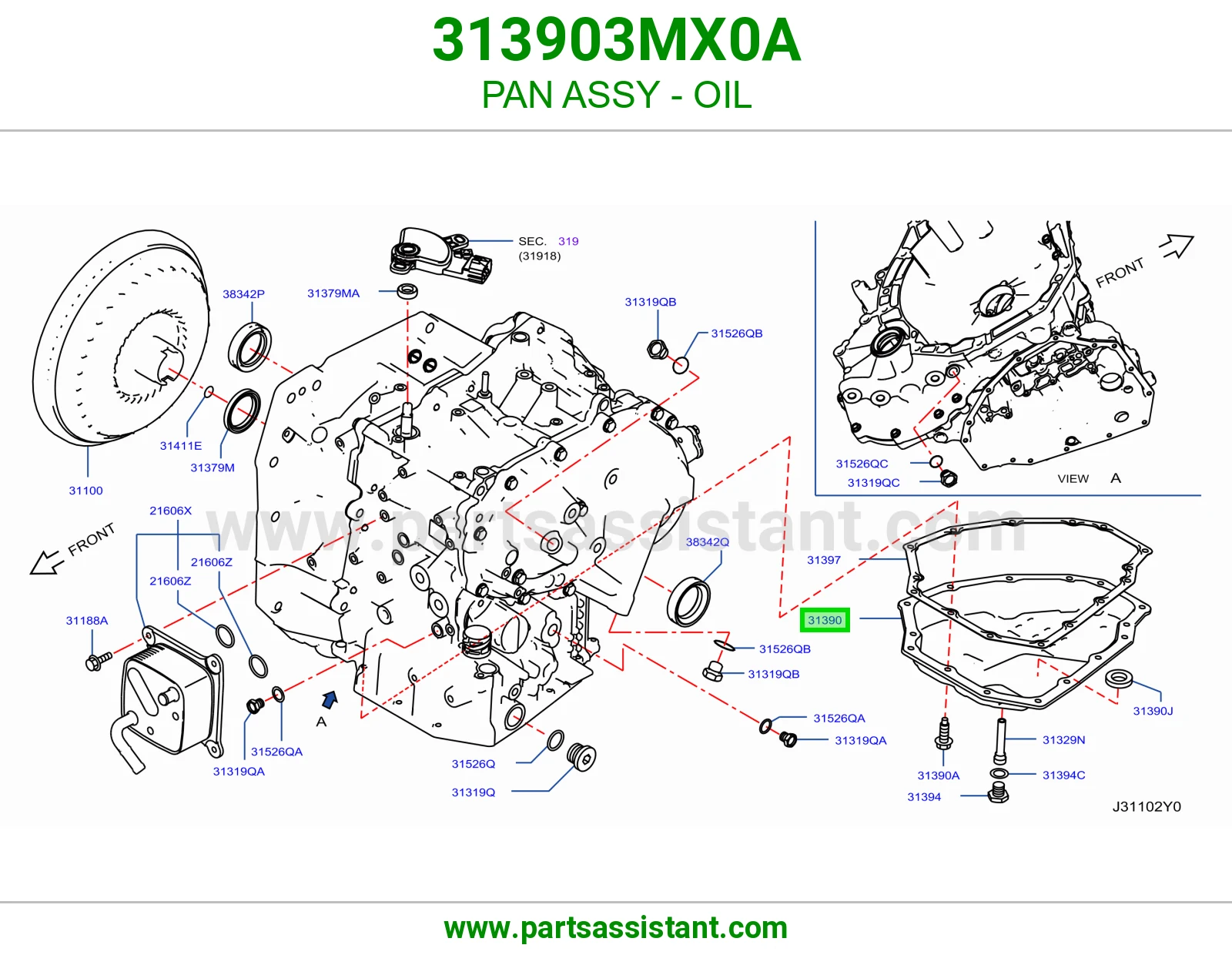 PAN ASSY - OIL