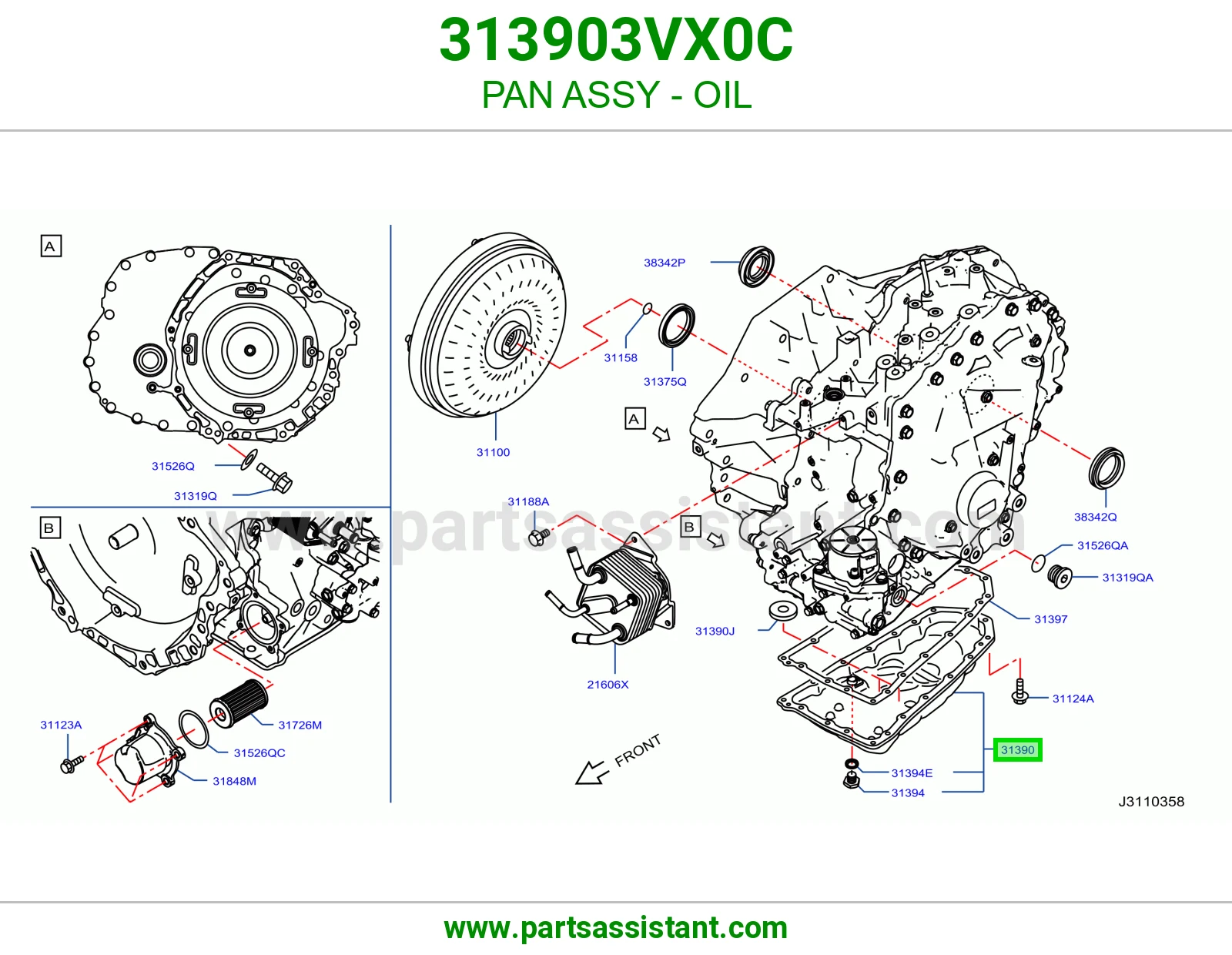 PAN ASSY - OIL