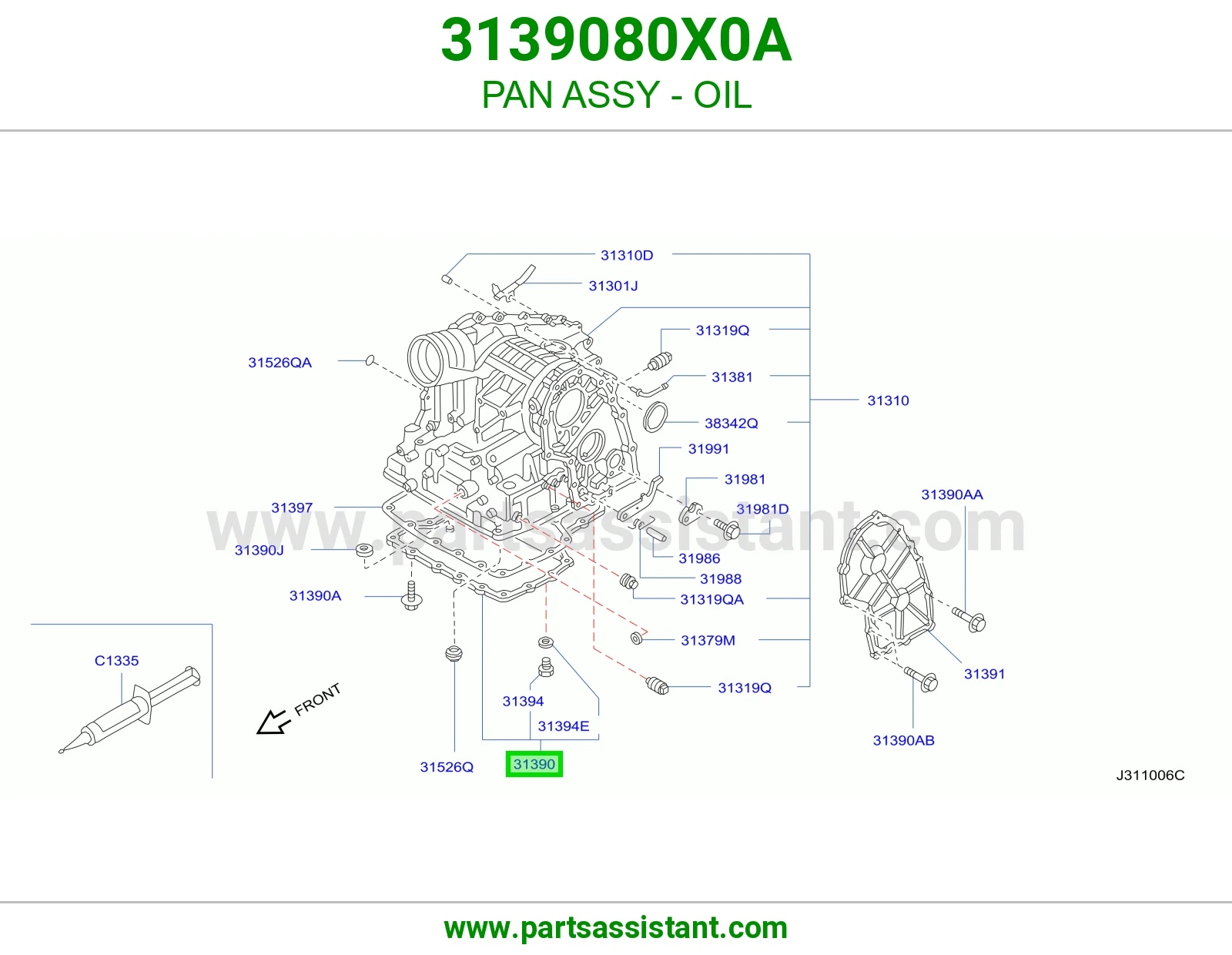 PAN ASSY - OIL