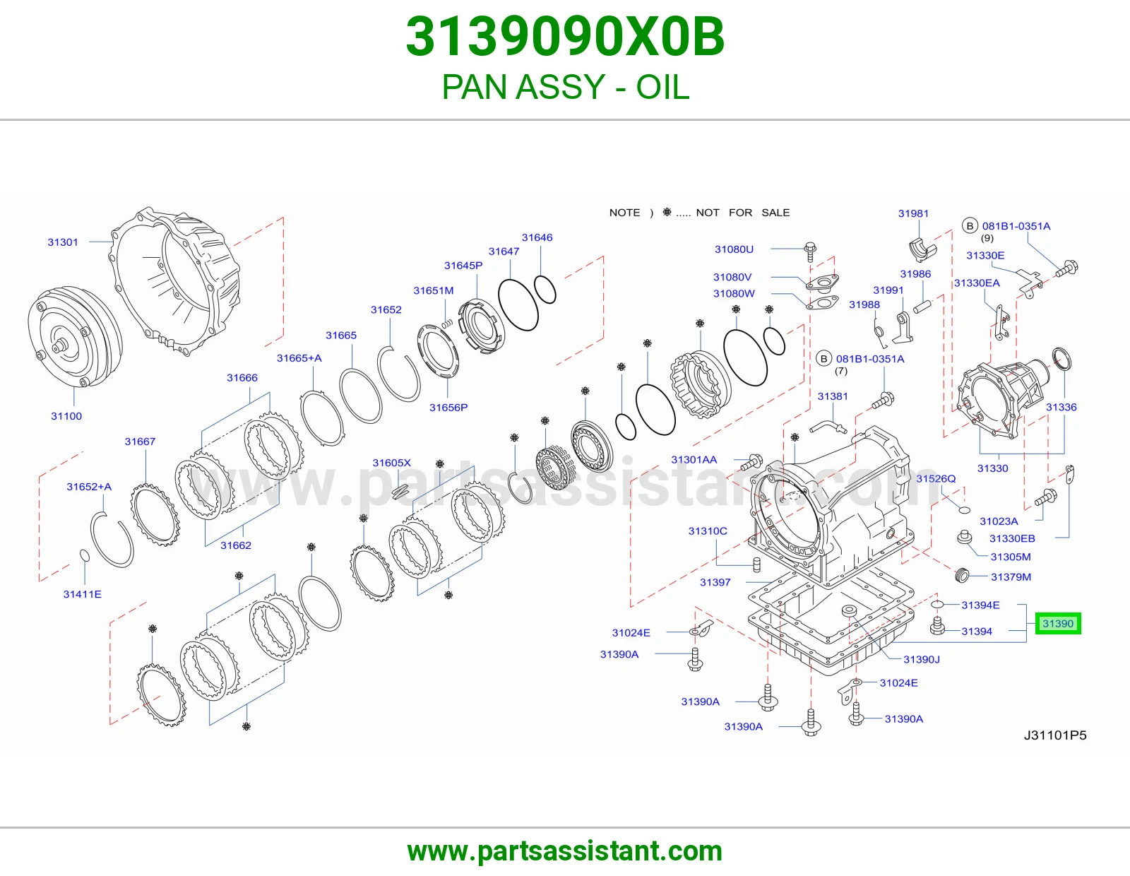 PAN ASSY - OIL