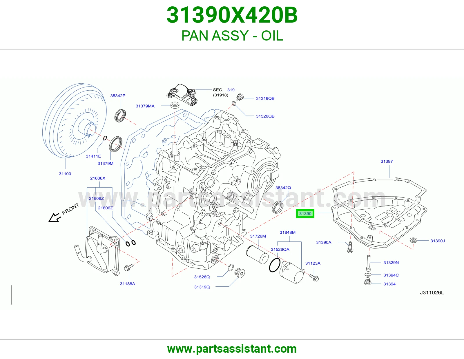 PAN ASSY - OIL