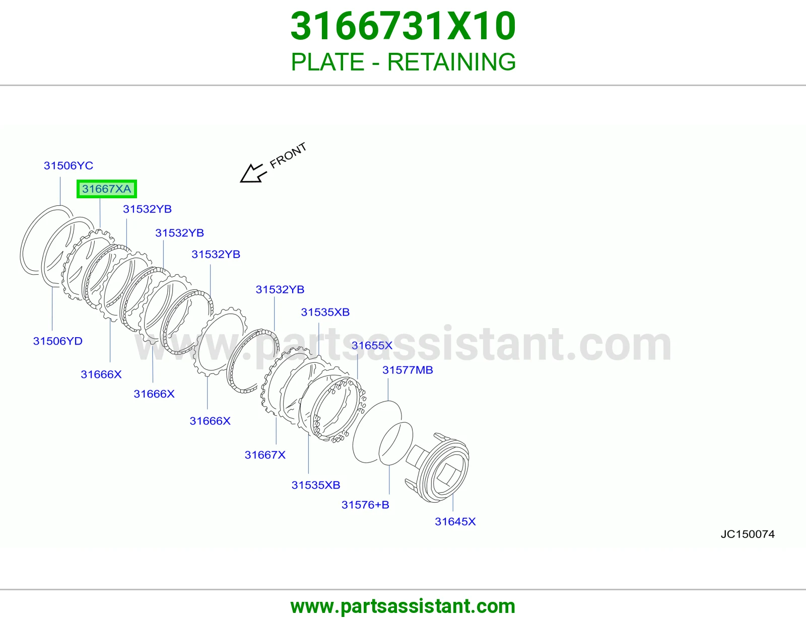 PLATE - RETAINING