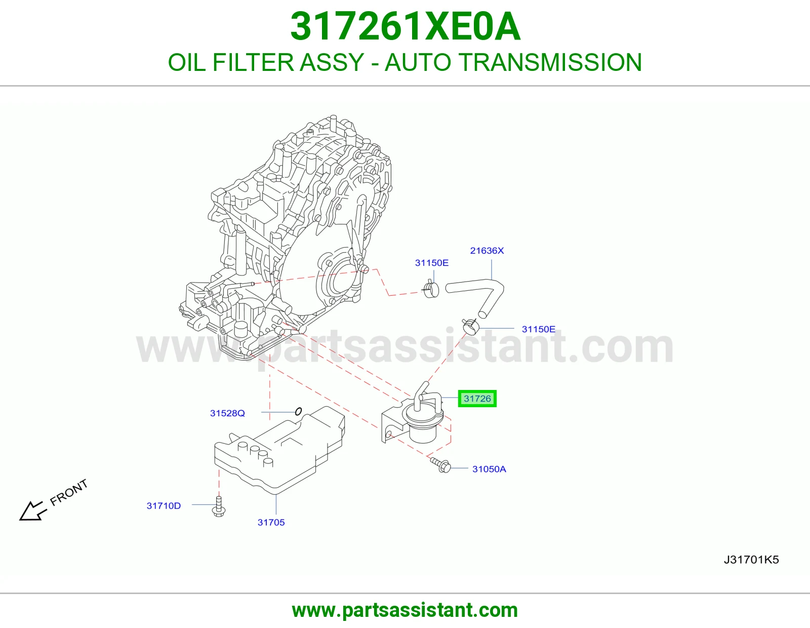 OIL FILTER ASSY - AUTO TRANSMISSION