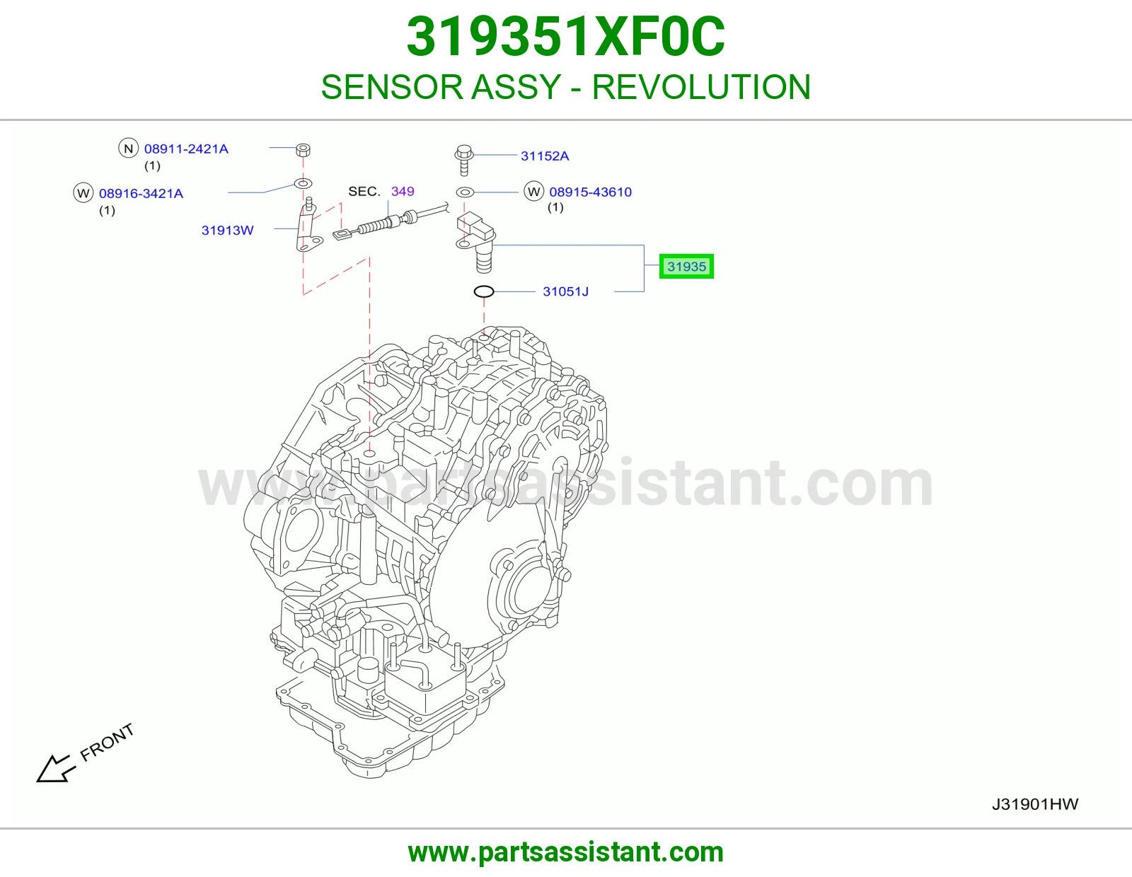 SENSOR ASSY - REVOLUTION