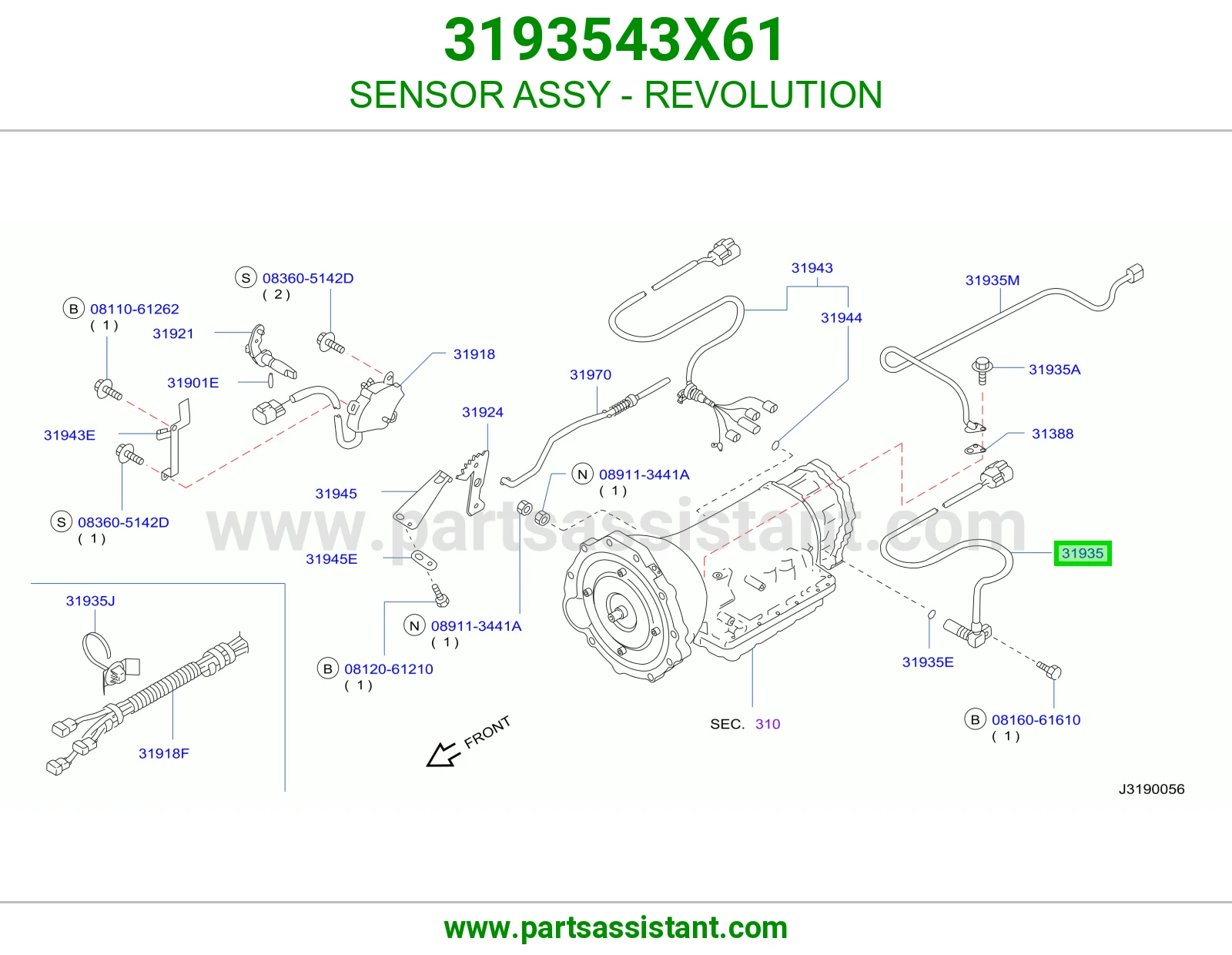SENSOR ASSY - REVOLUTION