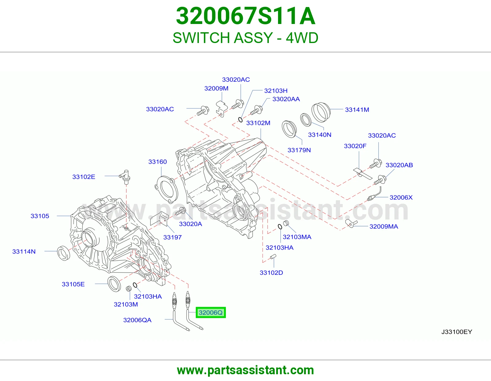 SWITCH ASSY - 4WD