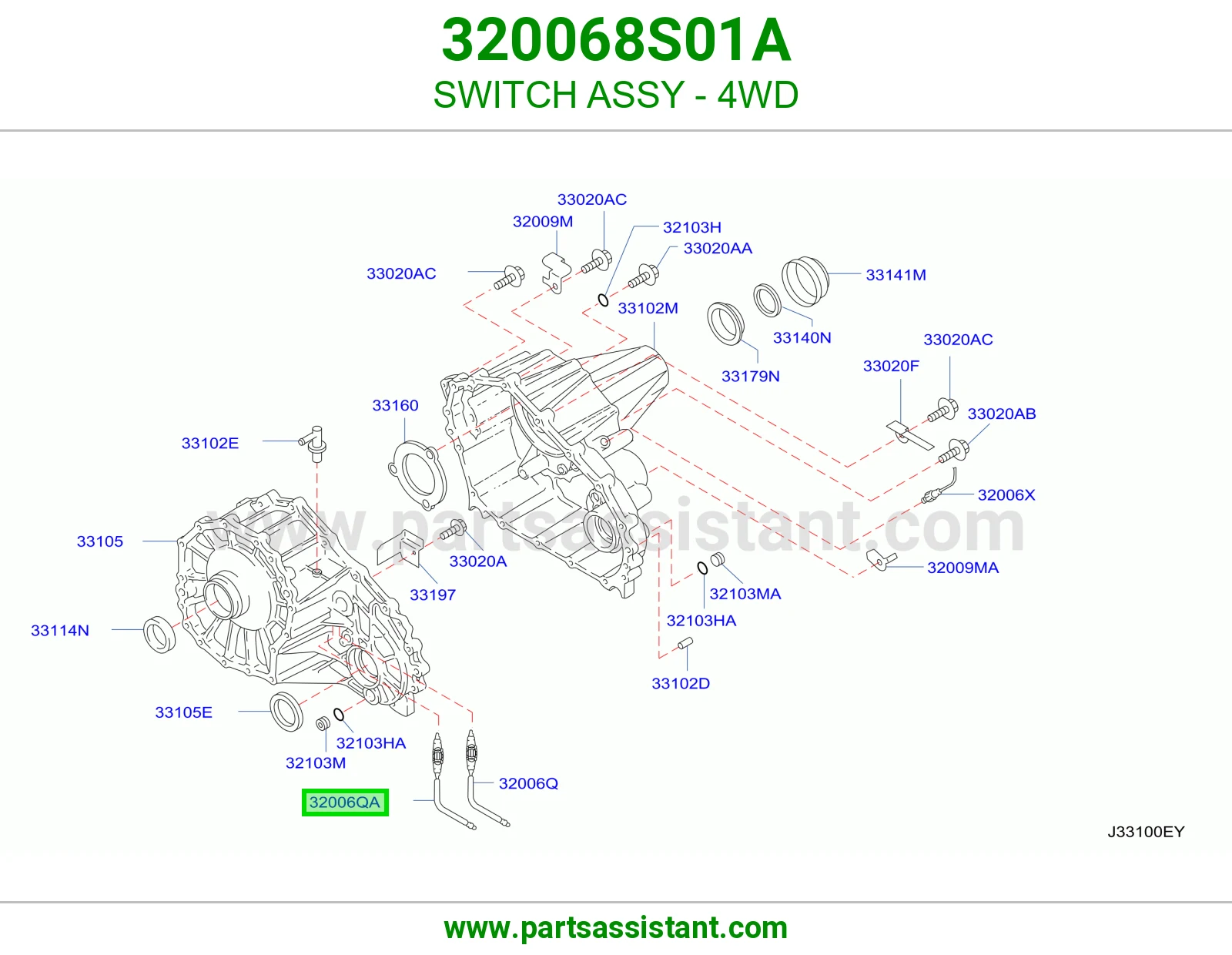 SWITCH ASSY - 4WD