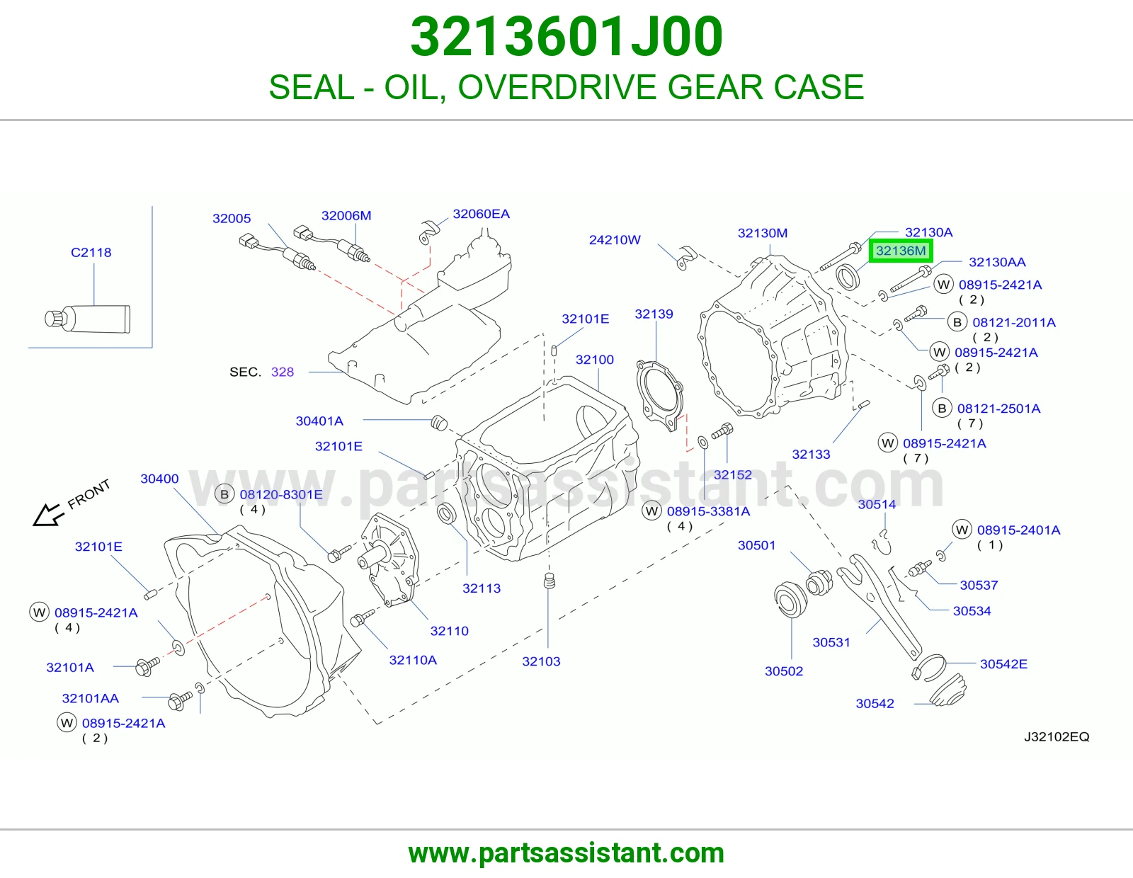 SEAL - OIL, OVERDRIVE GEAR CASE