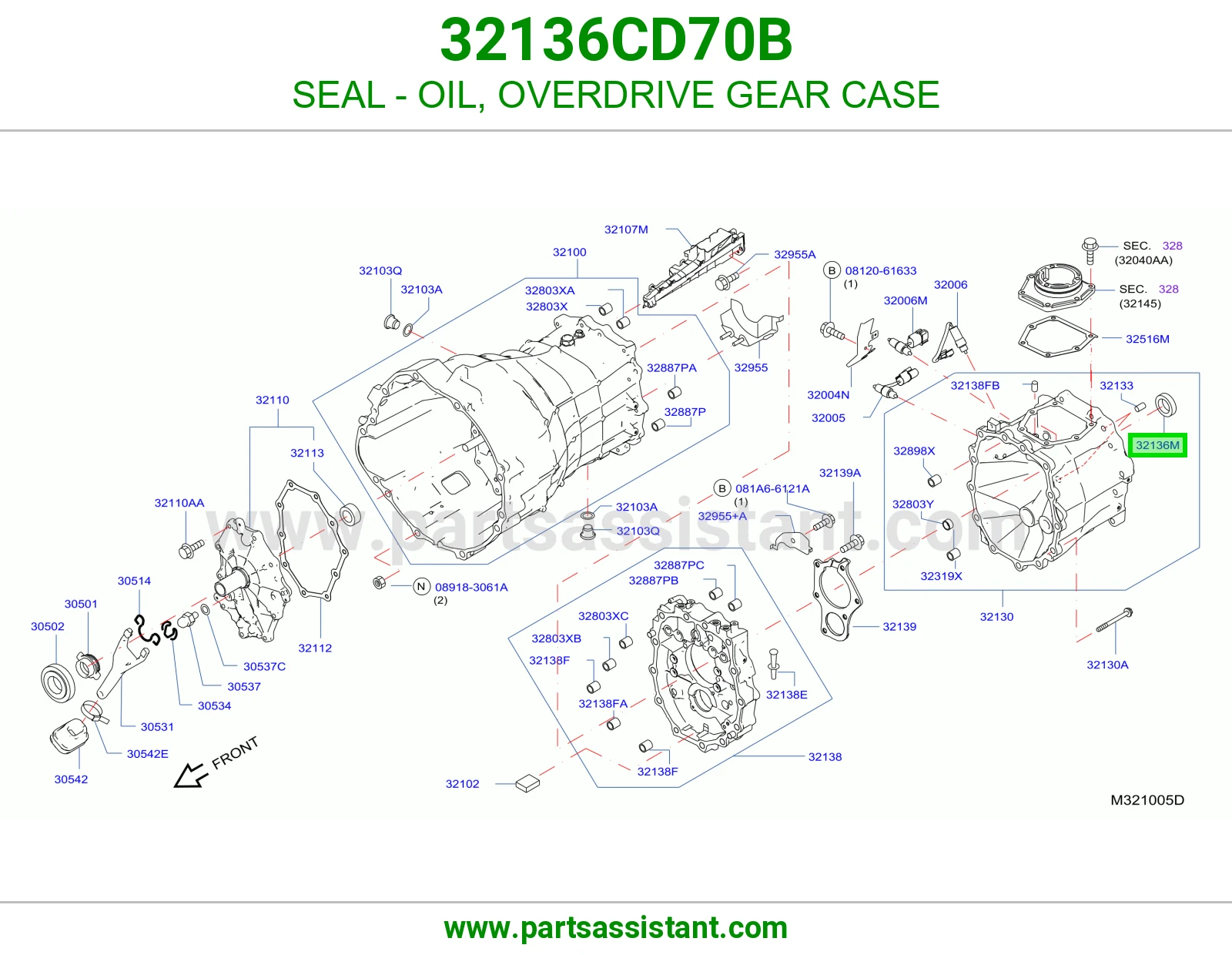 SEAL - OIL, OVERDRIVE GEAR CASE