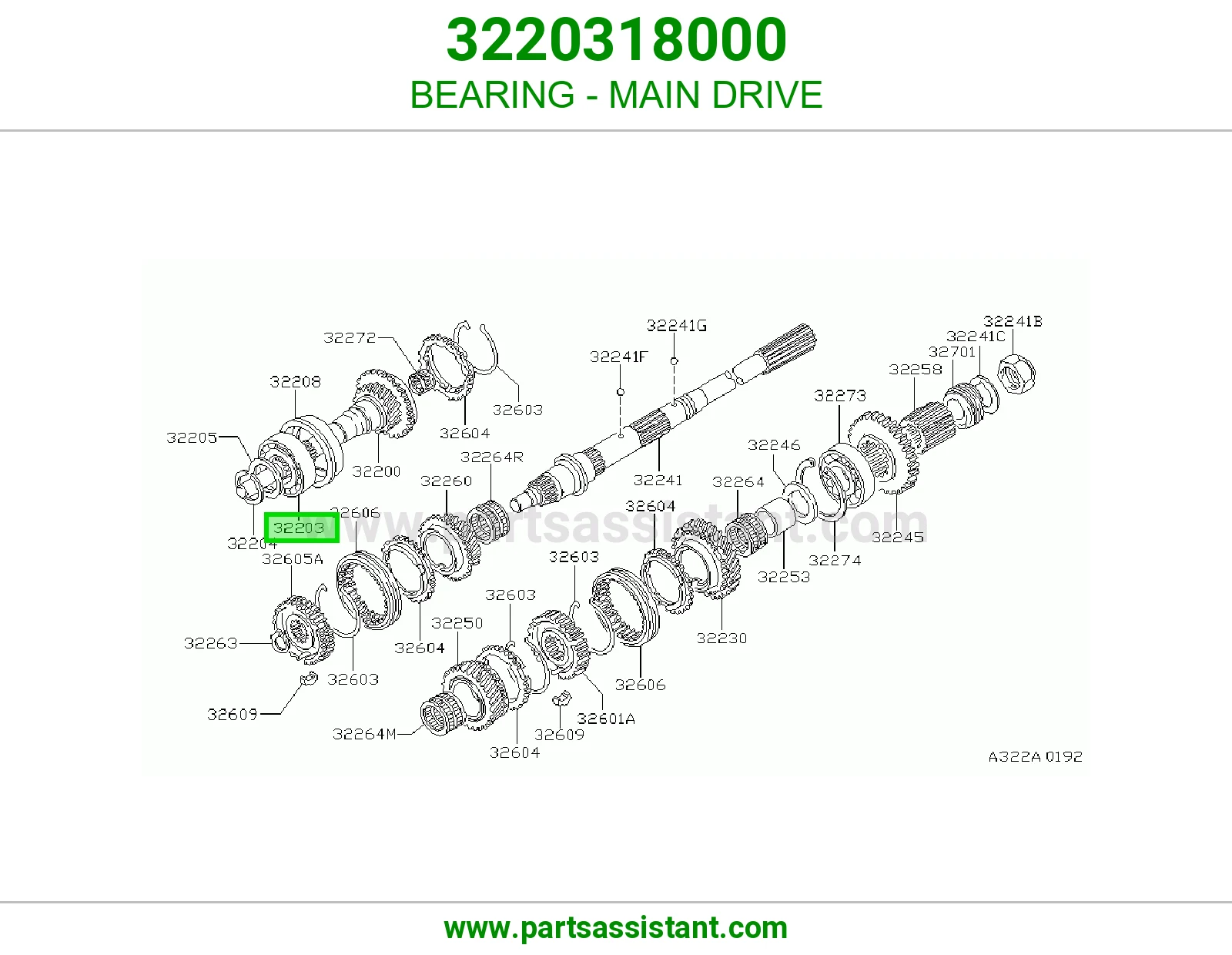 BEARING - MAIN DRIVE