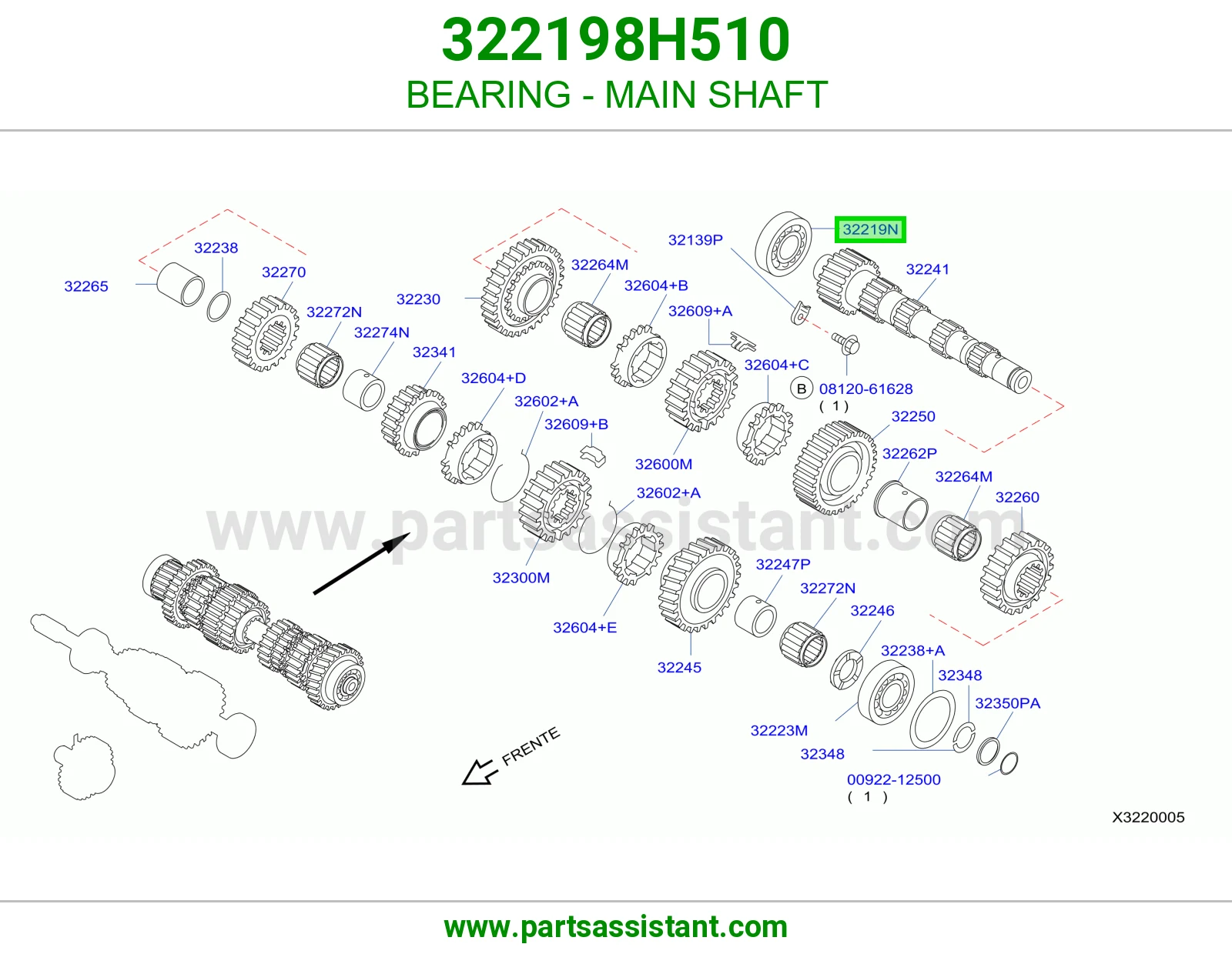 BEARING - MAIN SHAFT