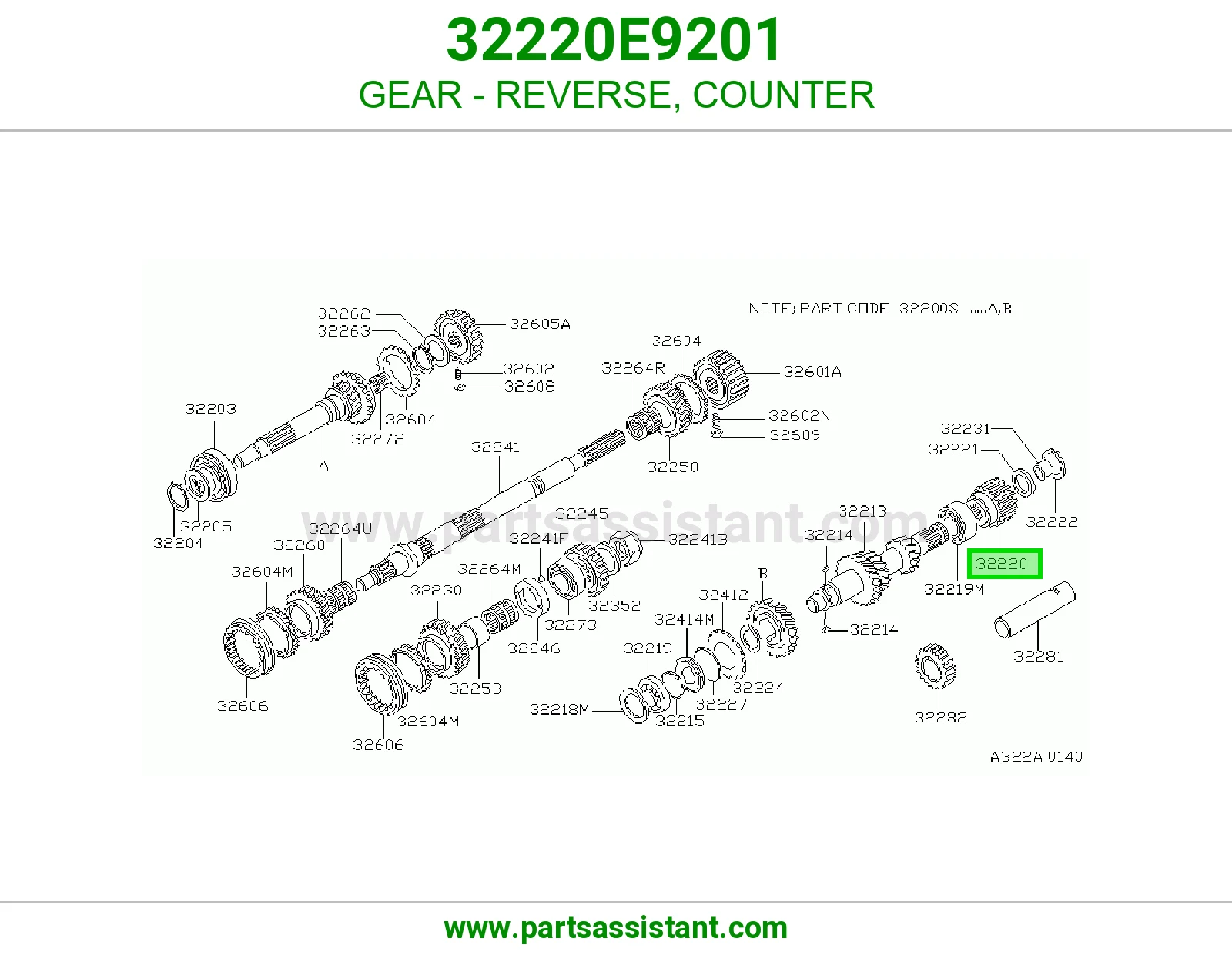 GEAR - REVERSE, COUNTER