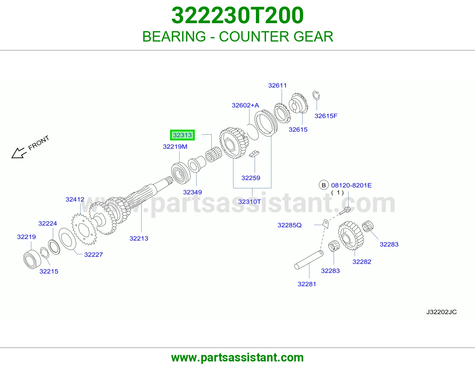 BEARING - COUNTER GEAR