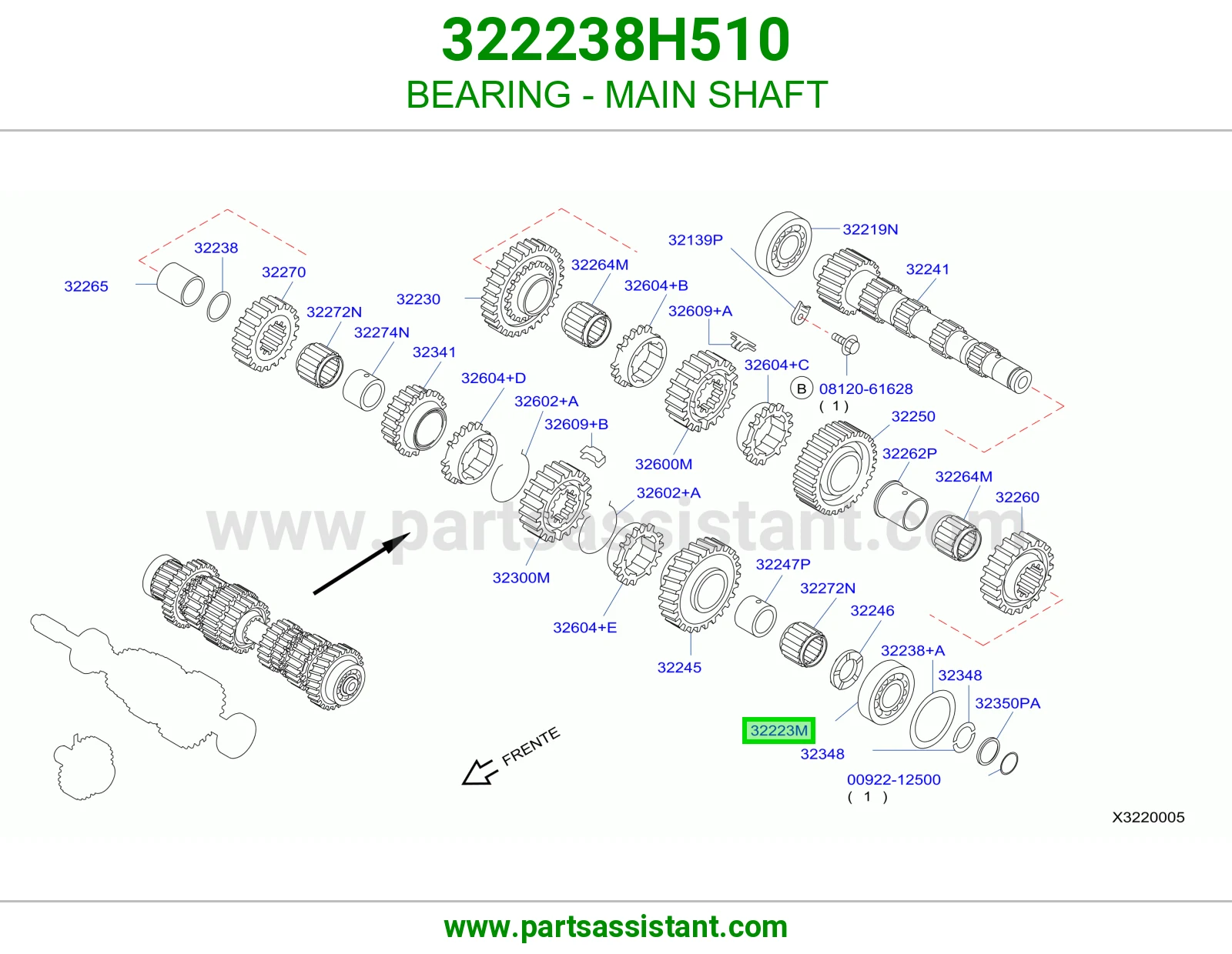 BEARING - MAIN SHAFT