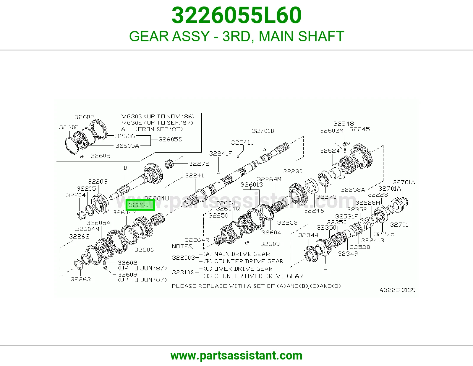 GEAR ASSY - 3RD, MAIN SHAFT