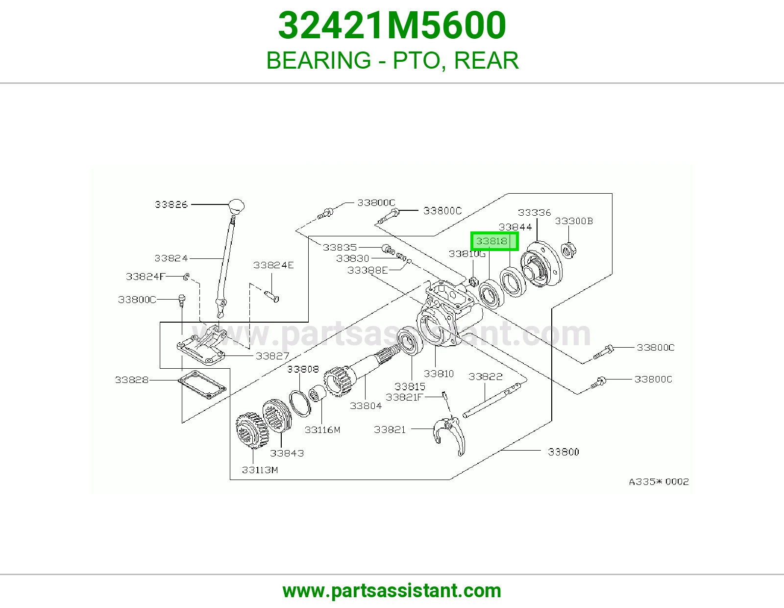 BEARING - PTO, REAR