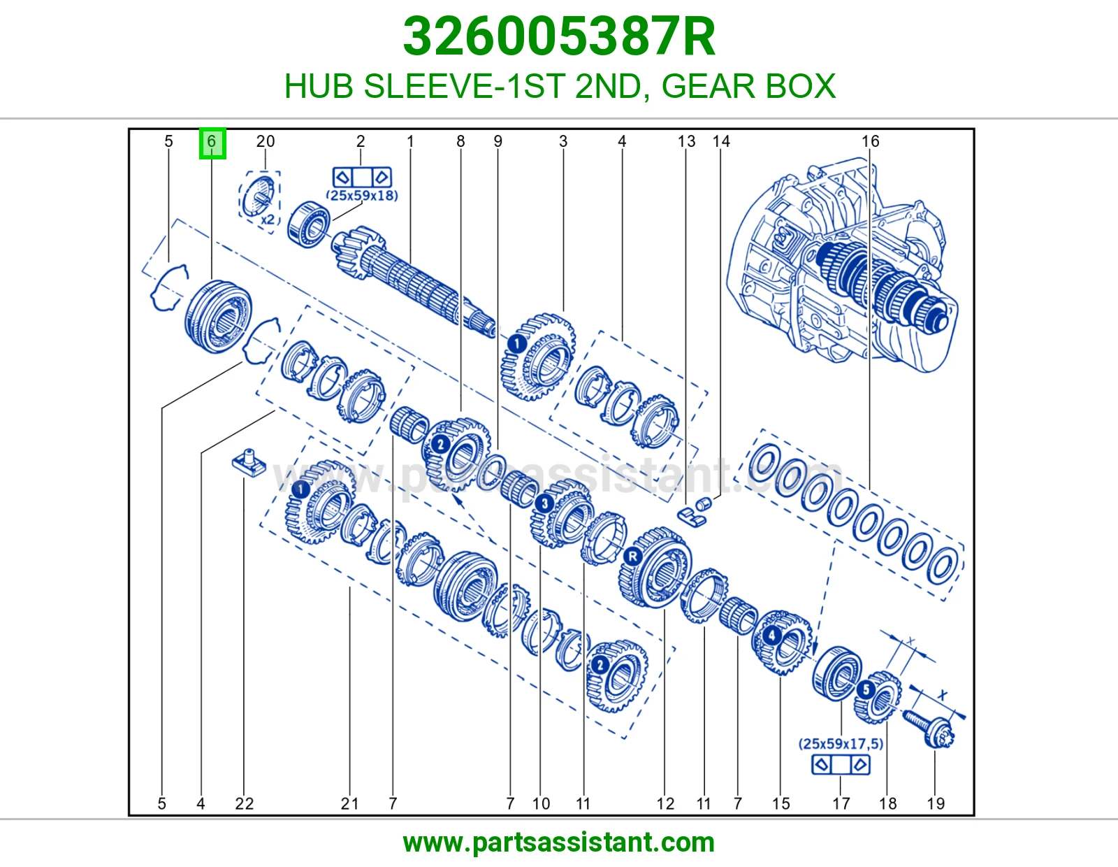 HUB SLEEVE-1ST 2ND, GEAR BOX