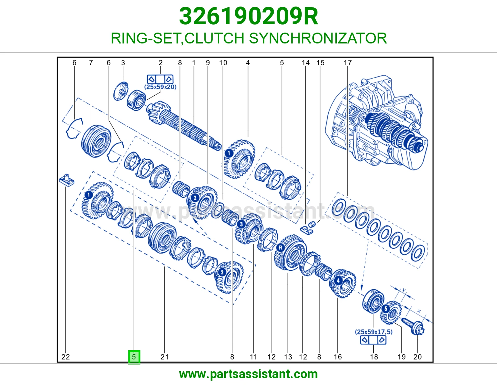 RING-SET,CLUTCH SYNCHRONIZATOR