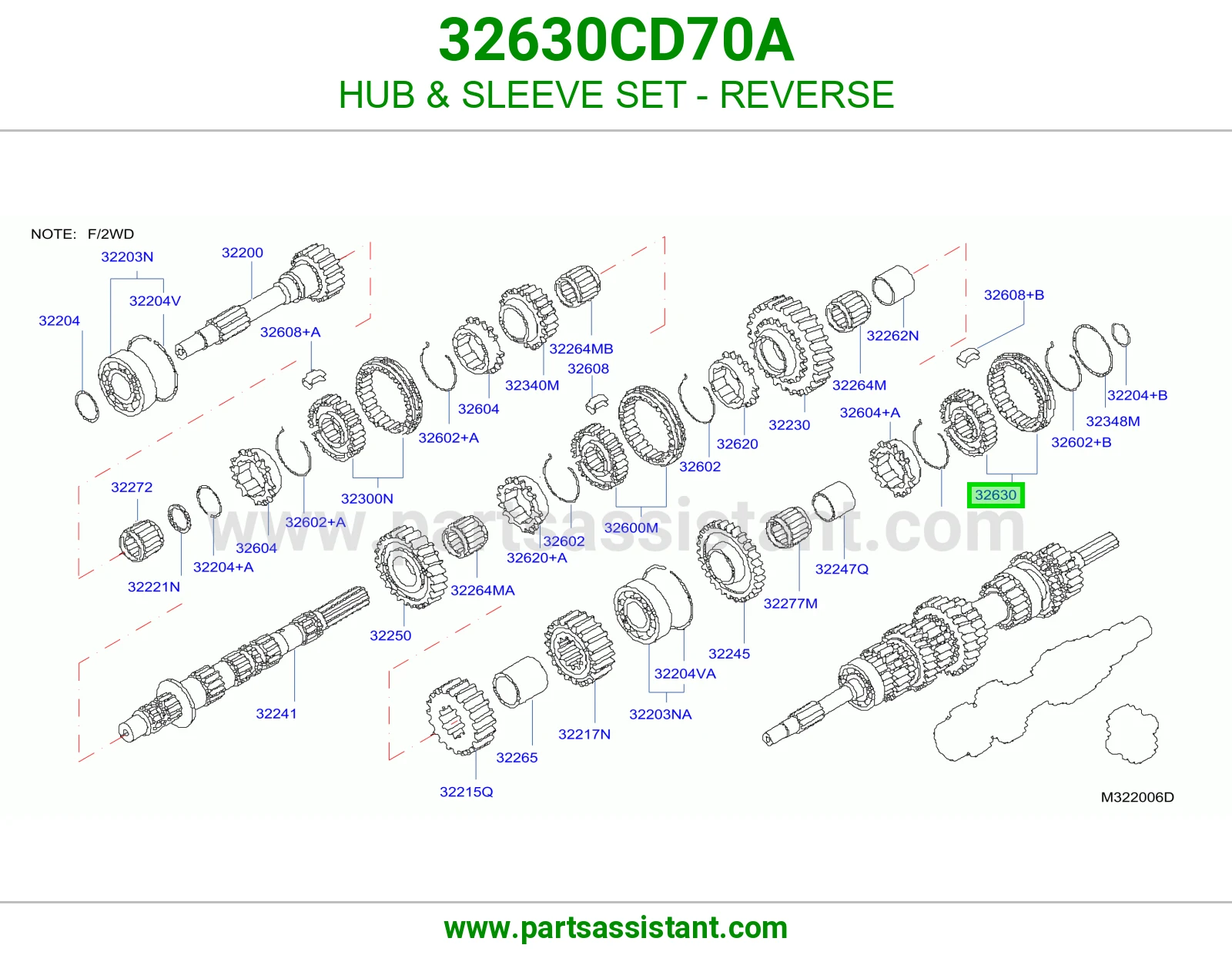 HUB & SLEEVE SET - REVERSE