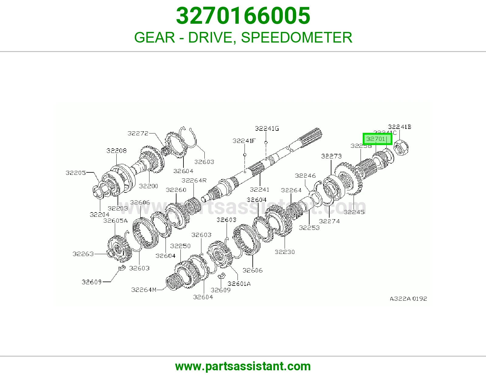 GEAR - DRIVE, SPEEDOMETER