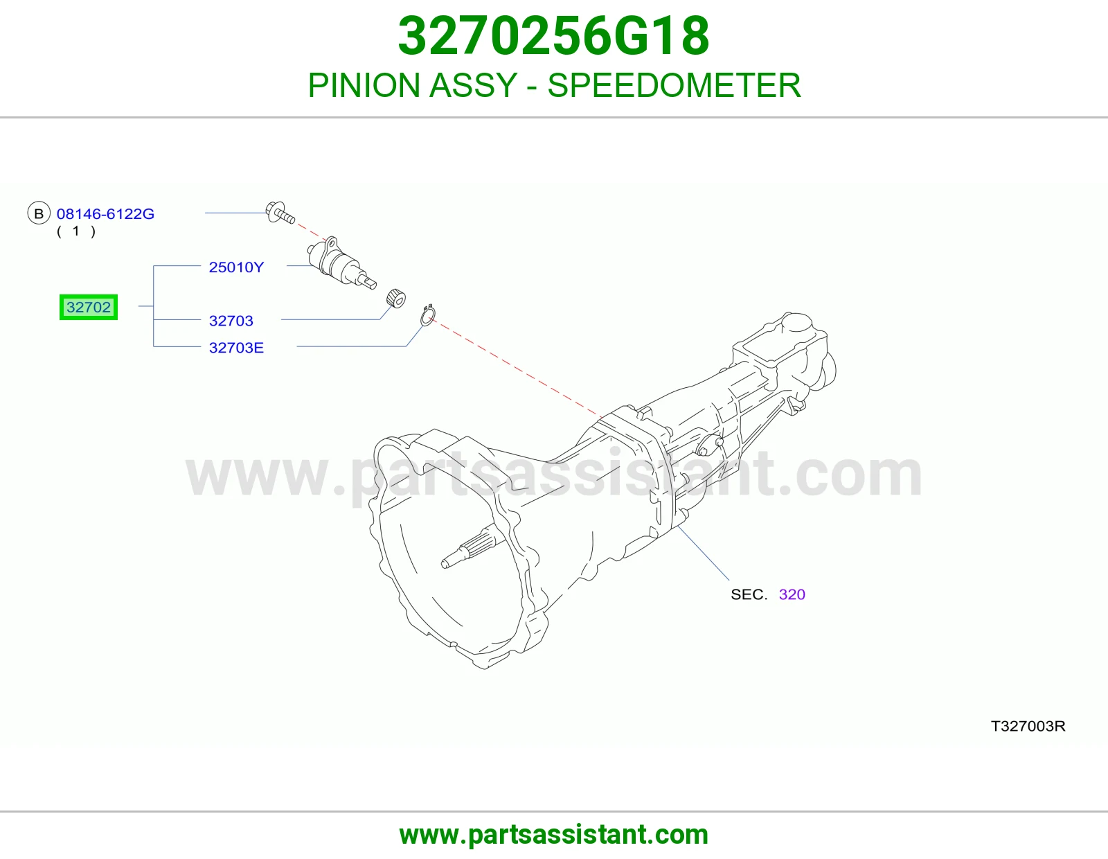 PINION ASSY - SPEEDOMETER