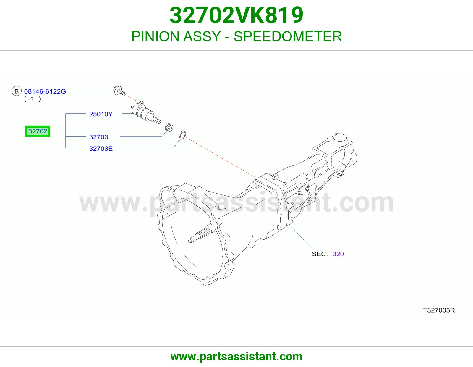 PINION ASSY - SPEEDOMETER