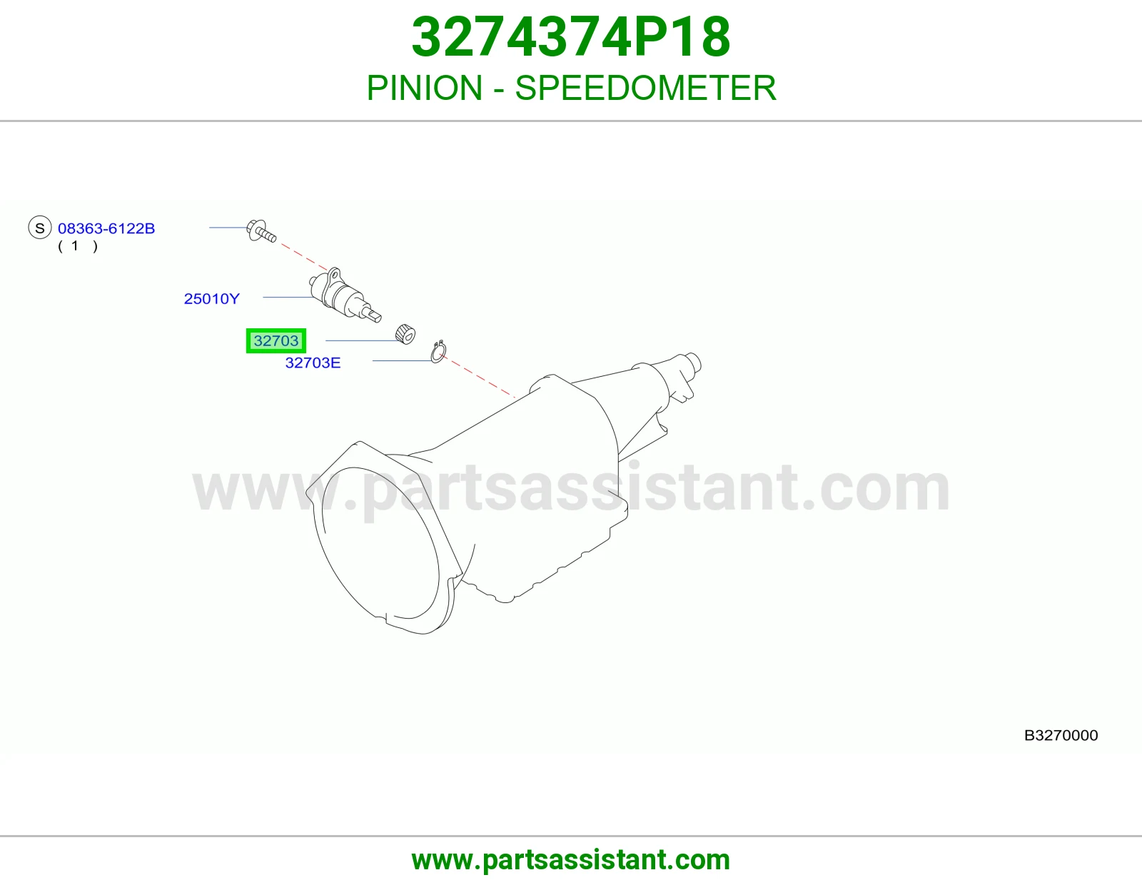PINION - SPEEDOMETER