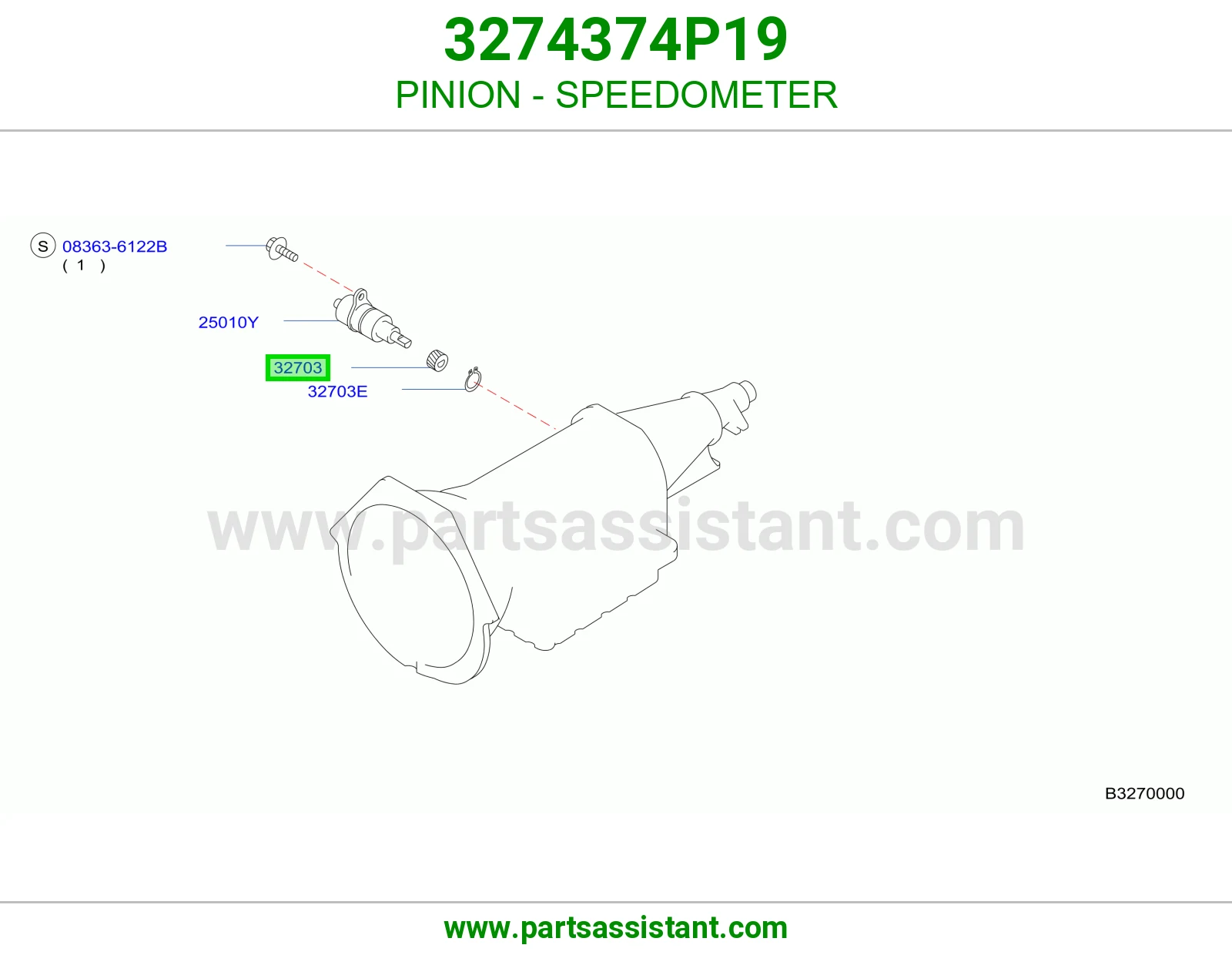 PINION - SPEEDOMETER