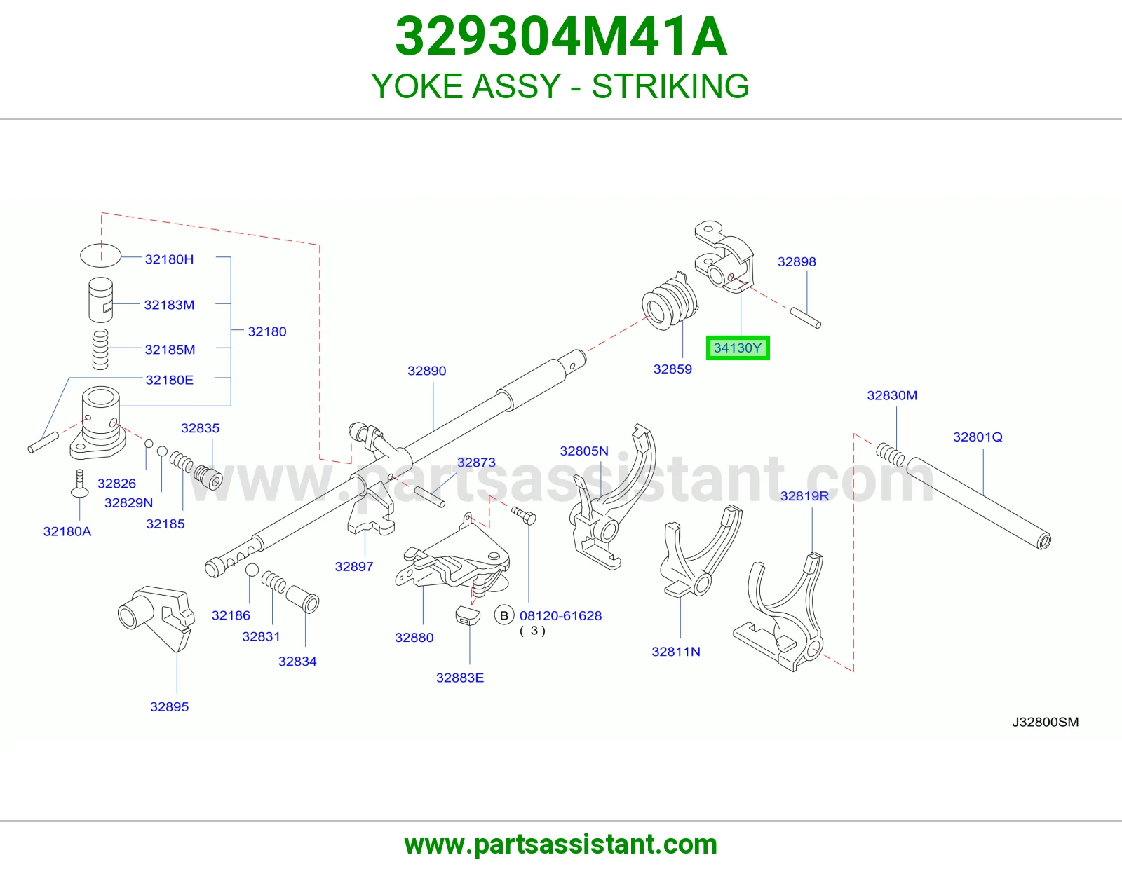 YOKE ASSY - STRIKING