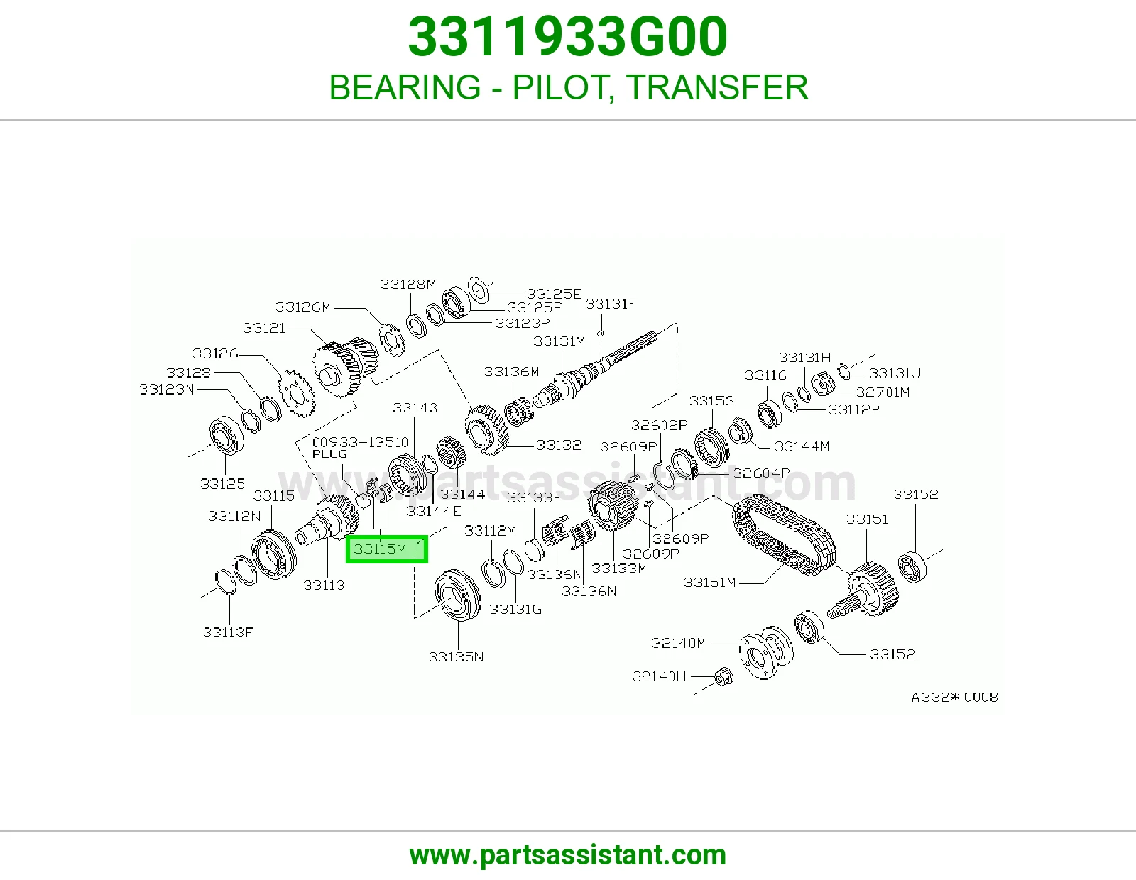 BEARING - PILOT, TRANSFER