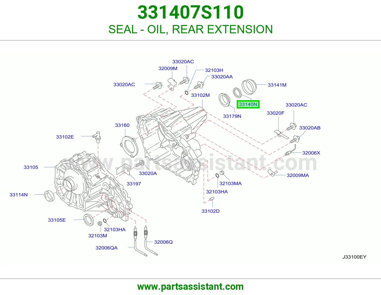 SEAL - OIL, REAR EXTENSION