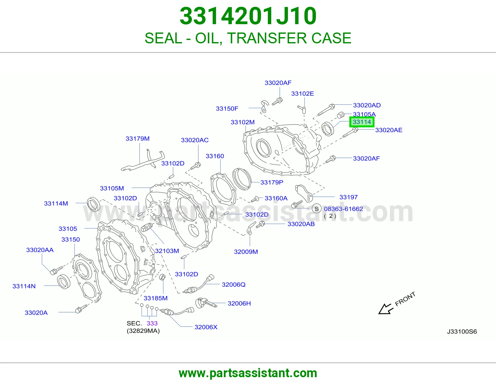 SEAL - OIL, TRANSFER CASE