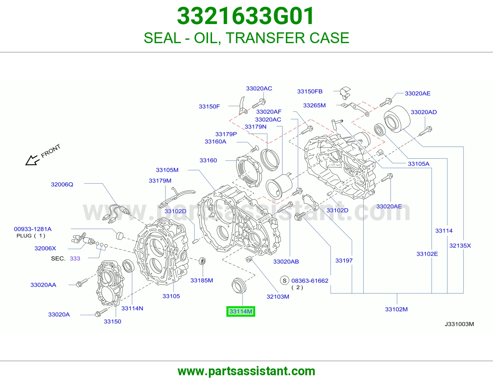 SEAL - OIL, TRANSFER CASE