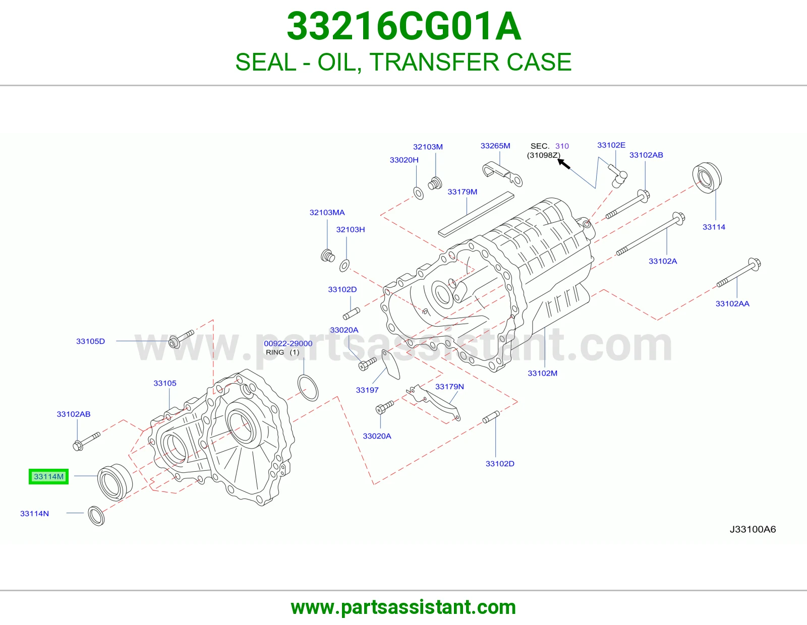 SEAL - OIL, TRANSFER CASE