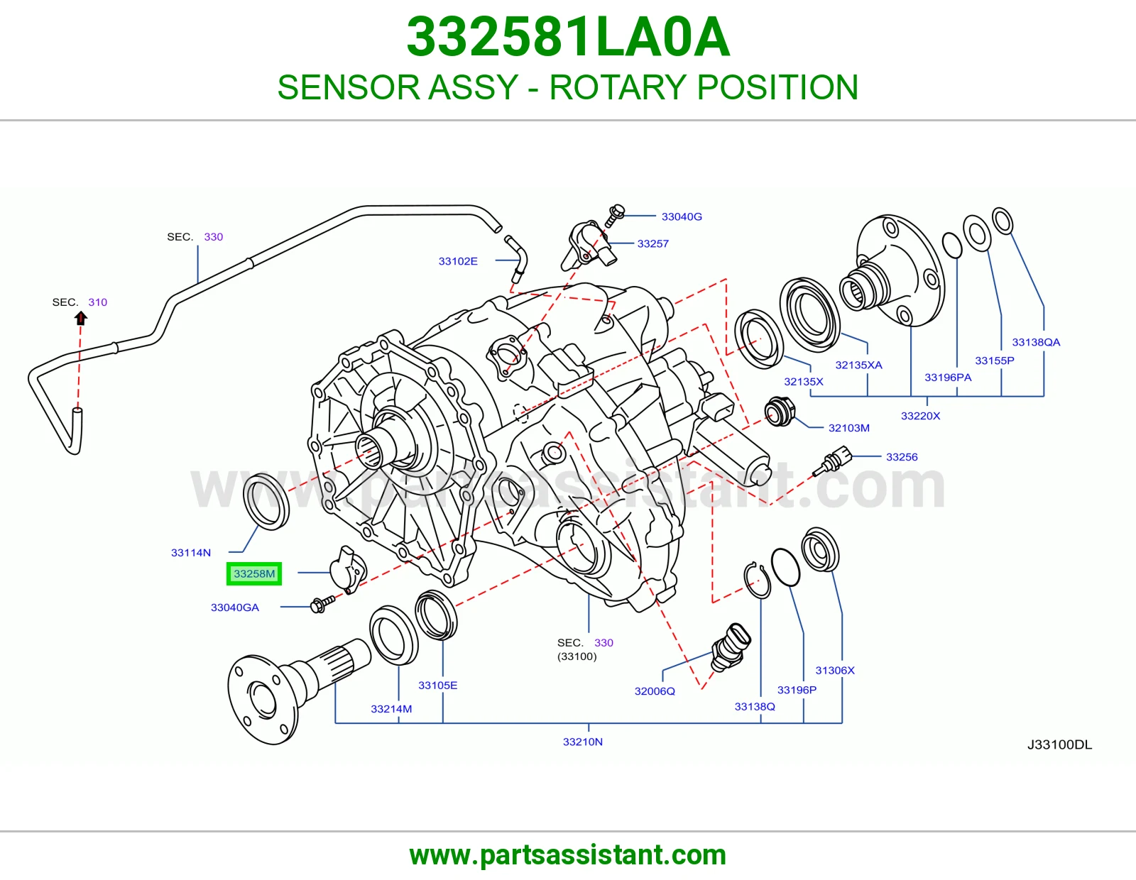 SENSOR ASSY - ROTARY POSITION