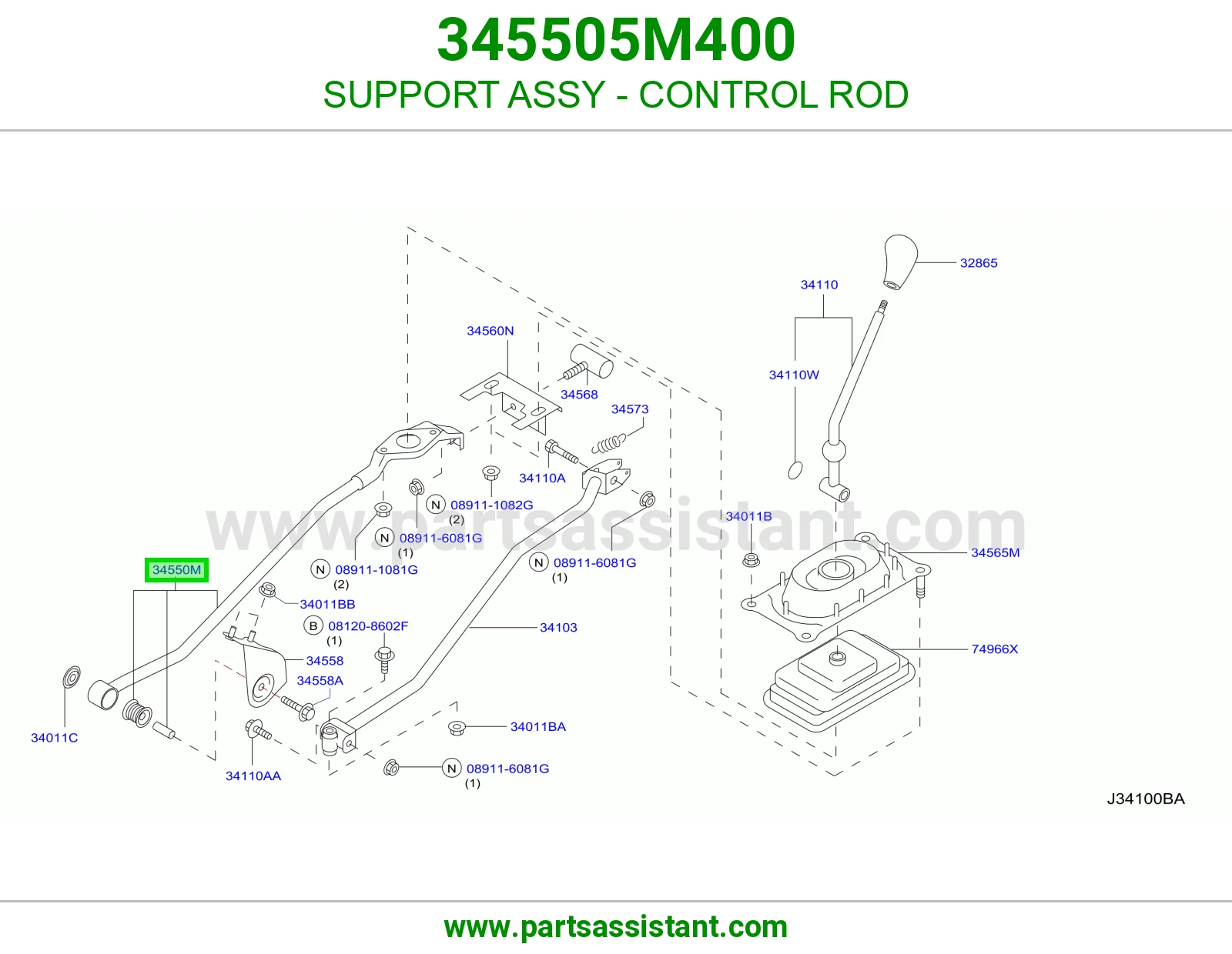 SUPPORT ASSY - CONTROL ROD