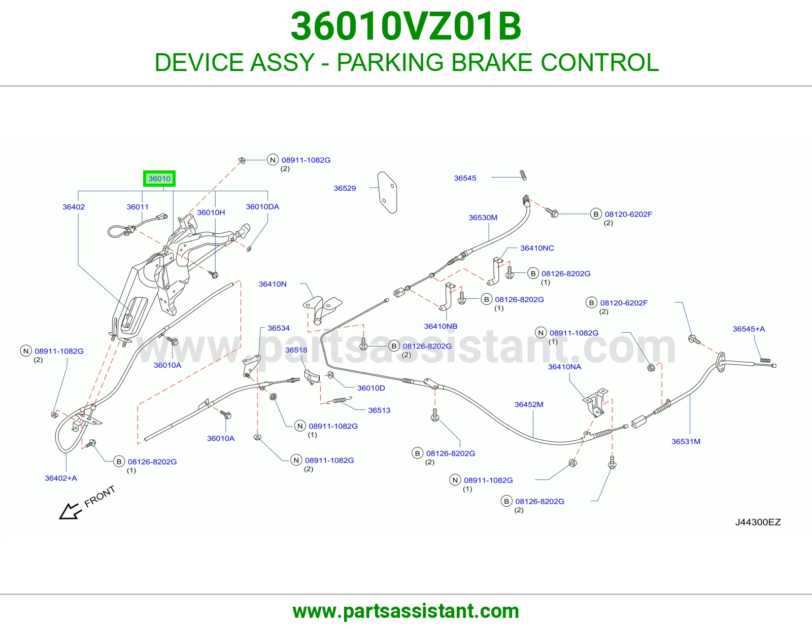 DEVICE ASSY - PARKING BRAKE CONTROL