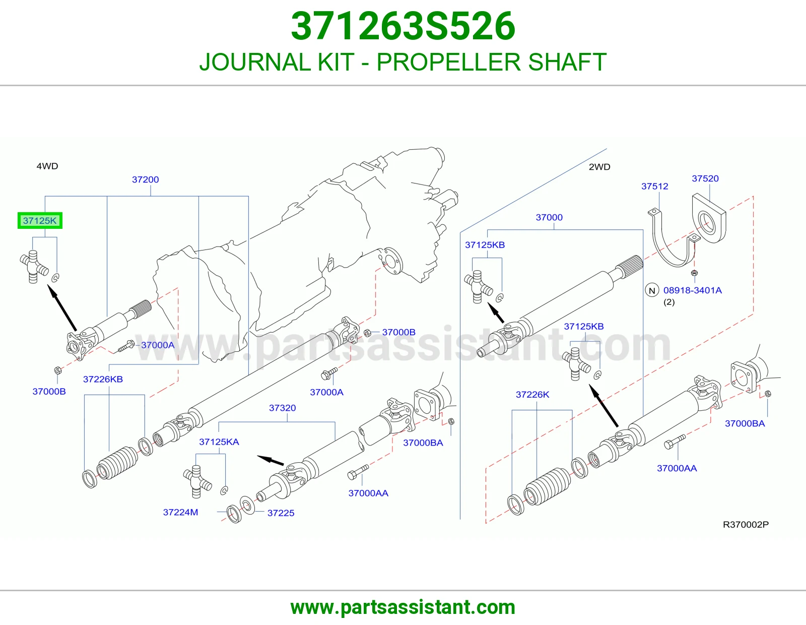 JOURNAL KIT - PROPELLER SHAFT