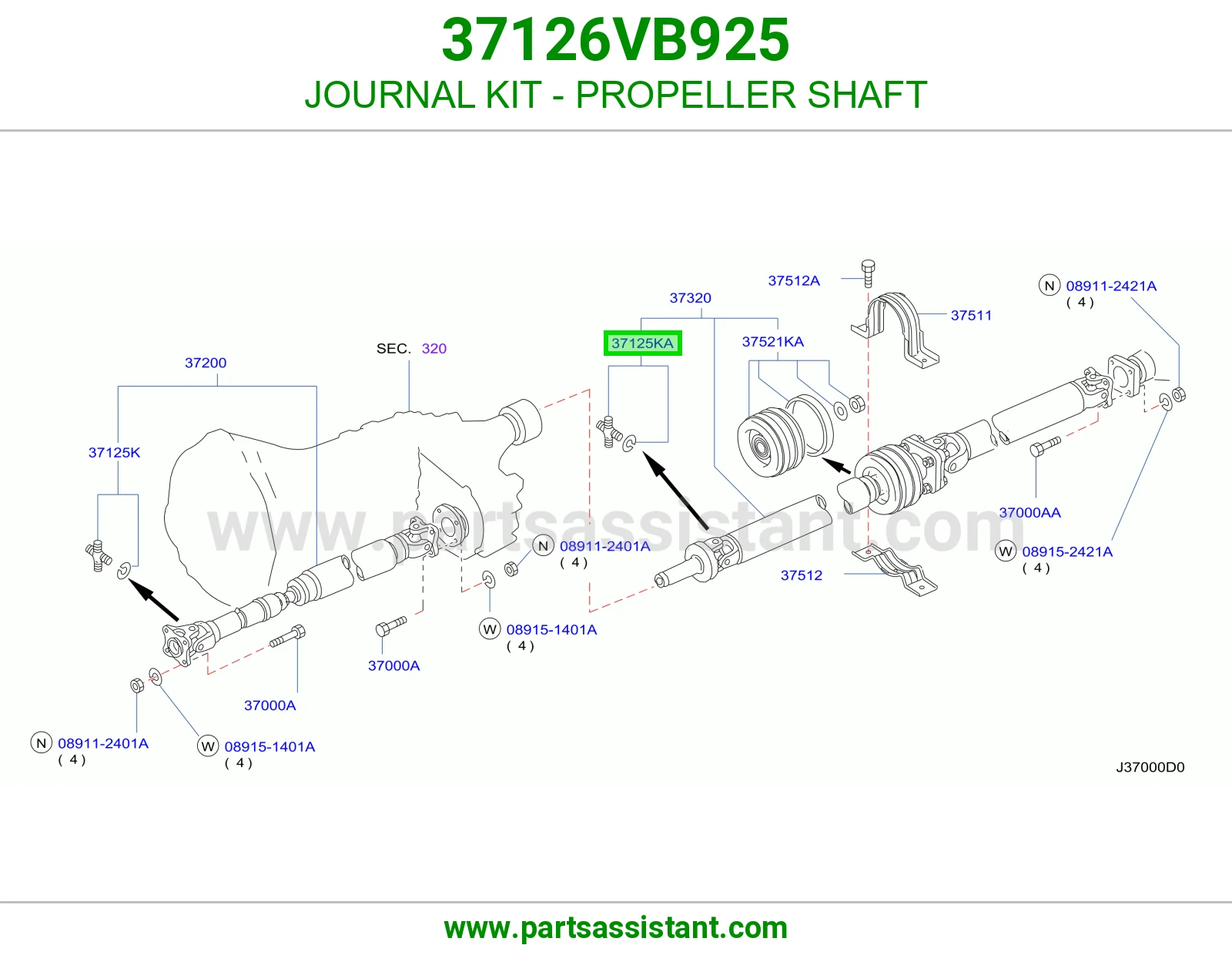 JOURNAL KIT - PROPELLER SHAFT