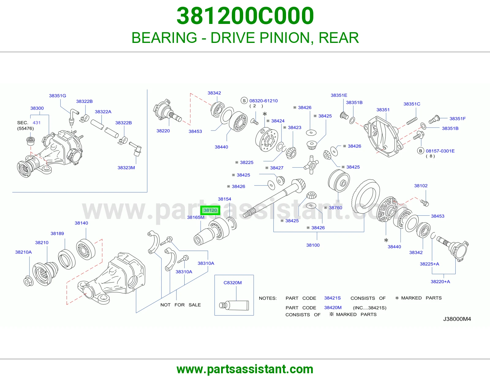 BEARING - DRIVE PINION, REAR