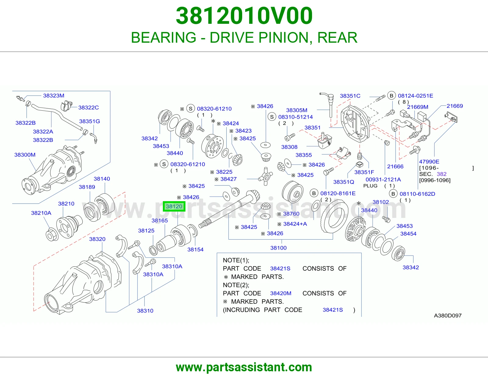 BEARING - DRIVE PINION, REAR