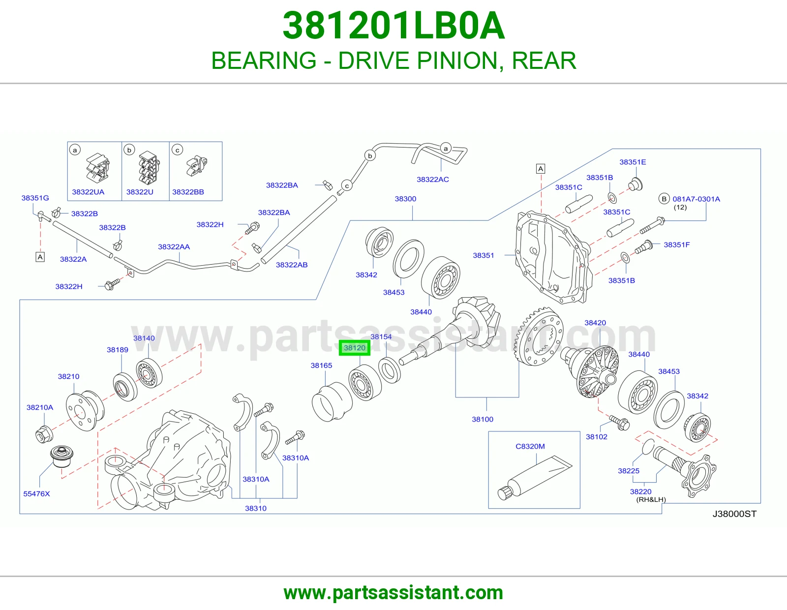 BEARING - DRIVE PINION, REAR