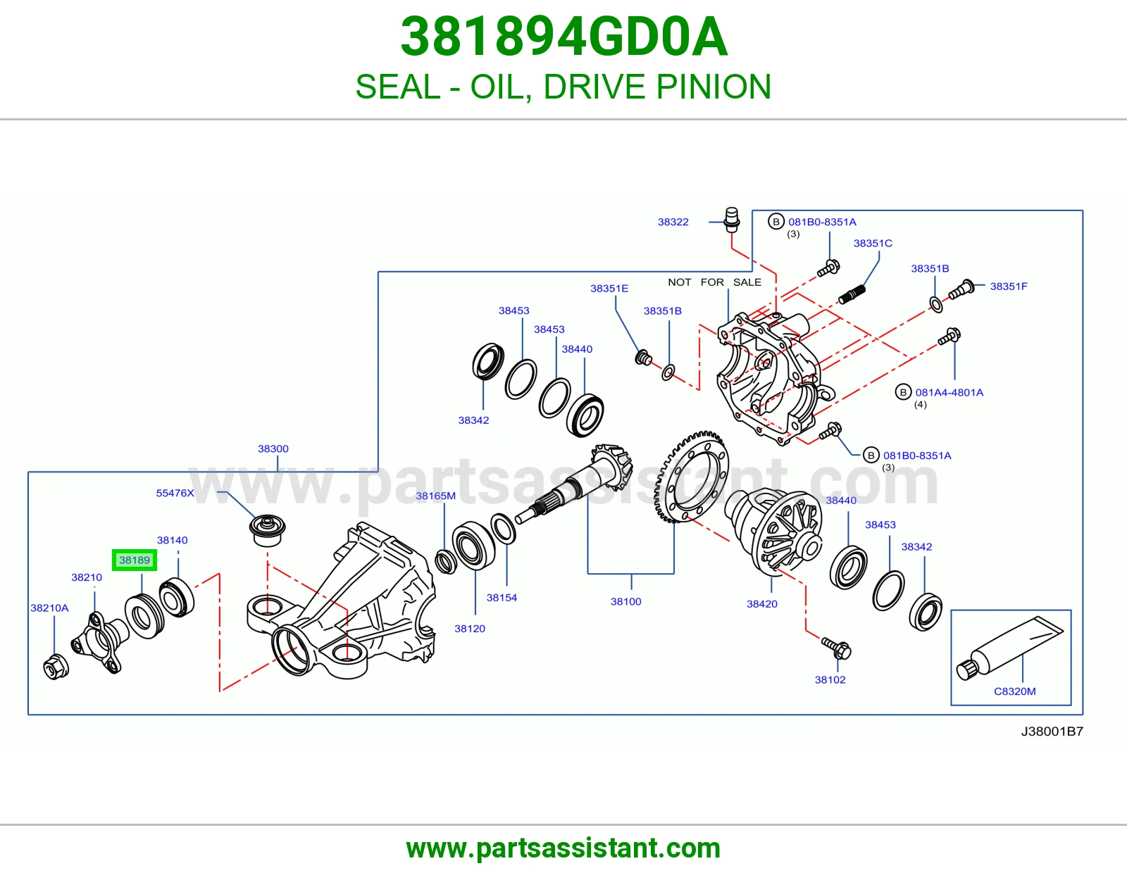 SEAL - OIL, DRIVE PINION