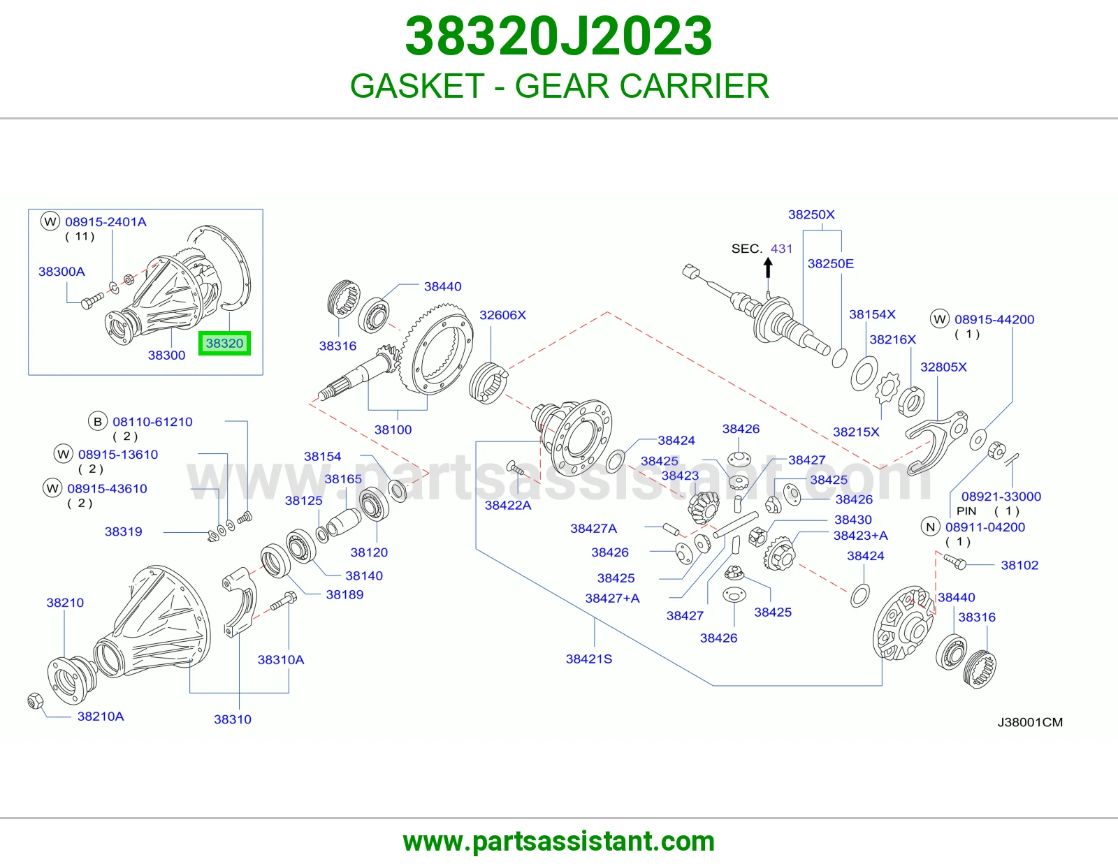 GASKET - GEAR CARRIER