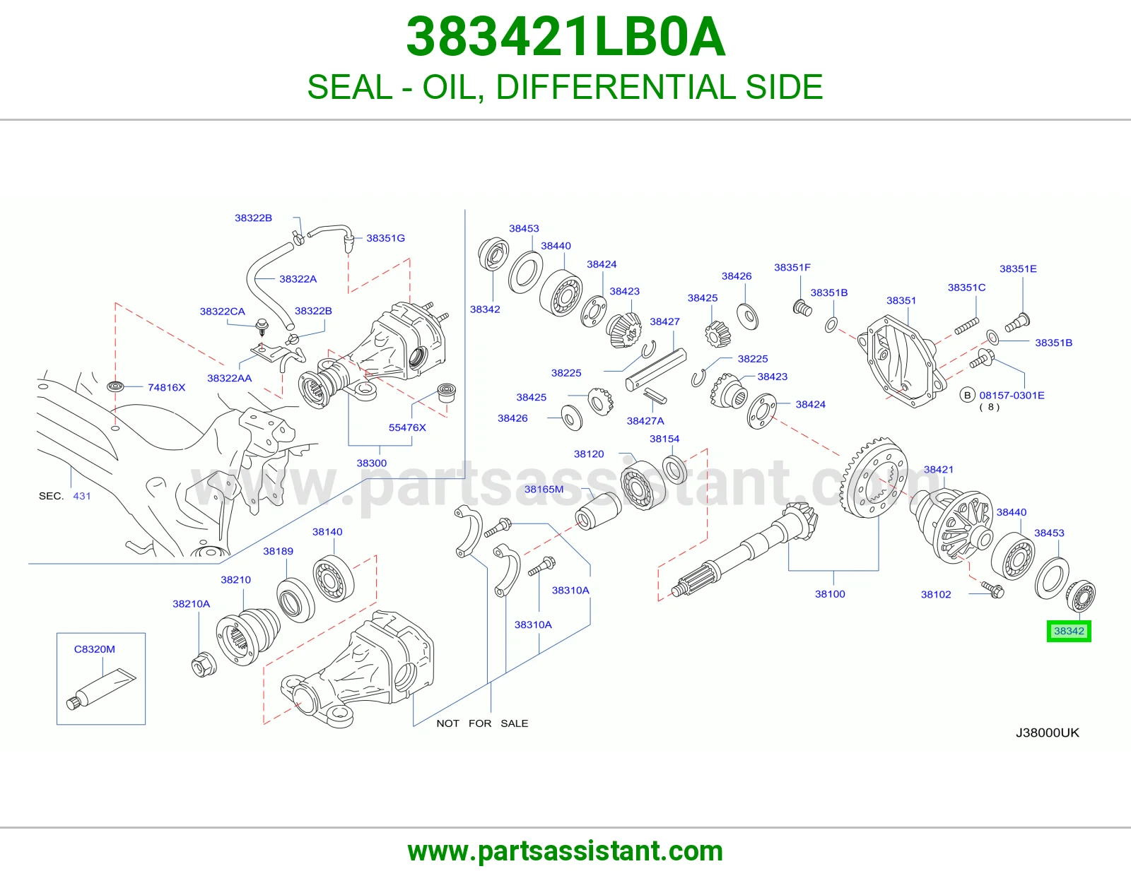 SEAL - OIL, DIFFERENTIAL SIDE